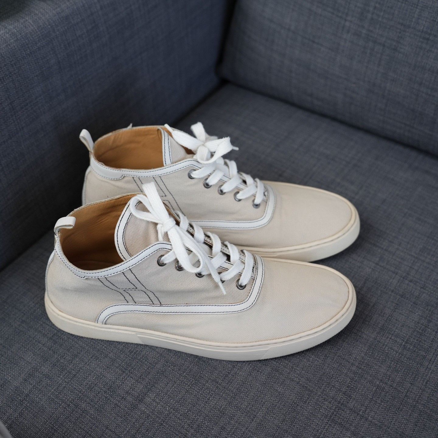 Hermes Hermes Leather Hitop Sneakers 9 Men Size US 9 / EU 42 - 8 Thumbnail