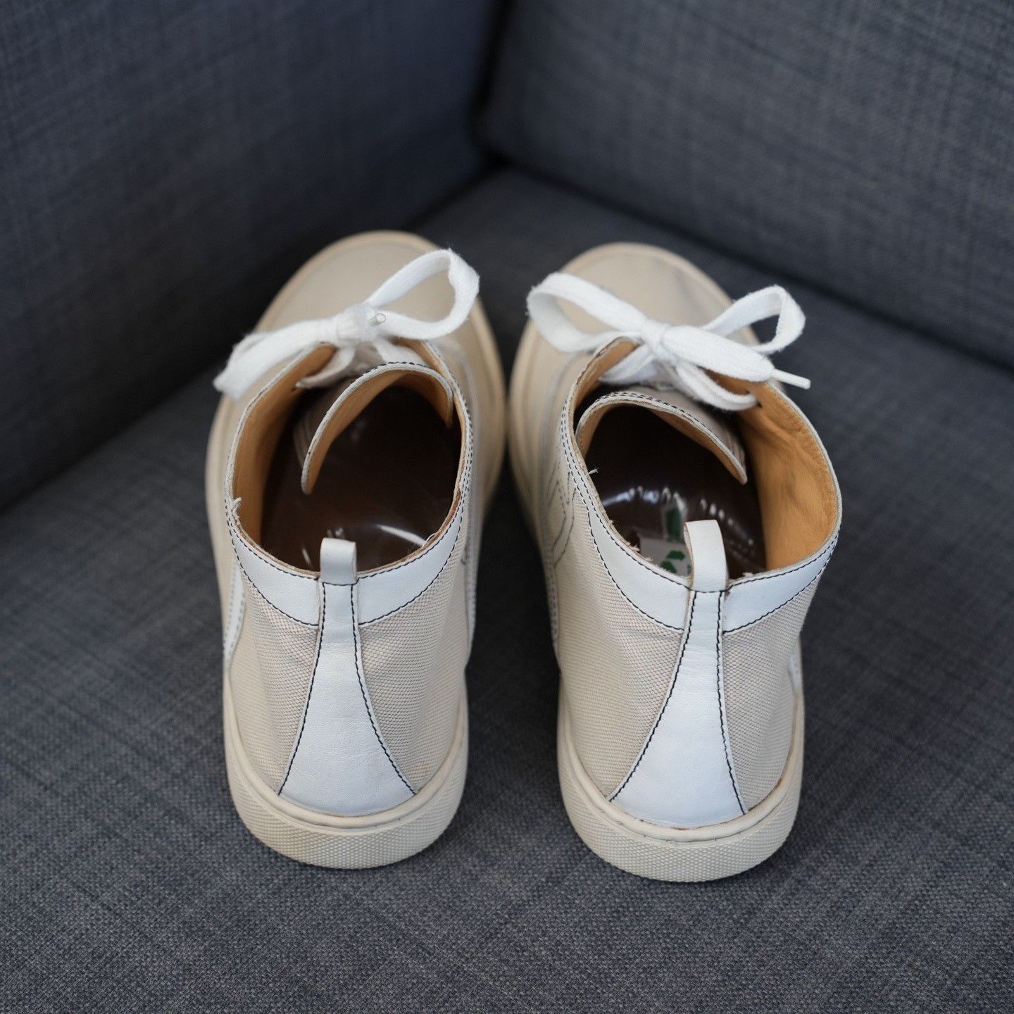 Hermes Hermes Leather Hitop Sneakers 9 Men Size US 9 / EU 42 - 6 Thumbnail