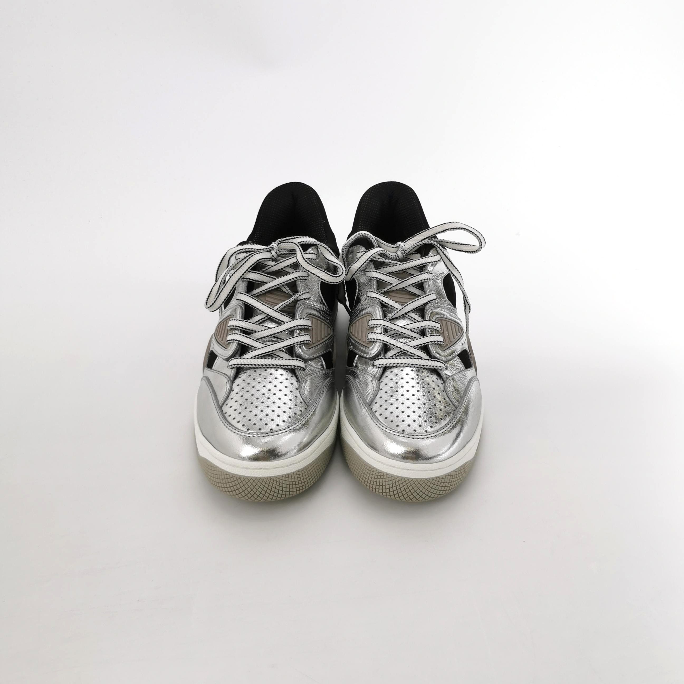 Gucci Gucci Silver Basket Low-Top Sneakers Size 41 Size US 8 / EU 41 - 4 Thumbnail