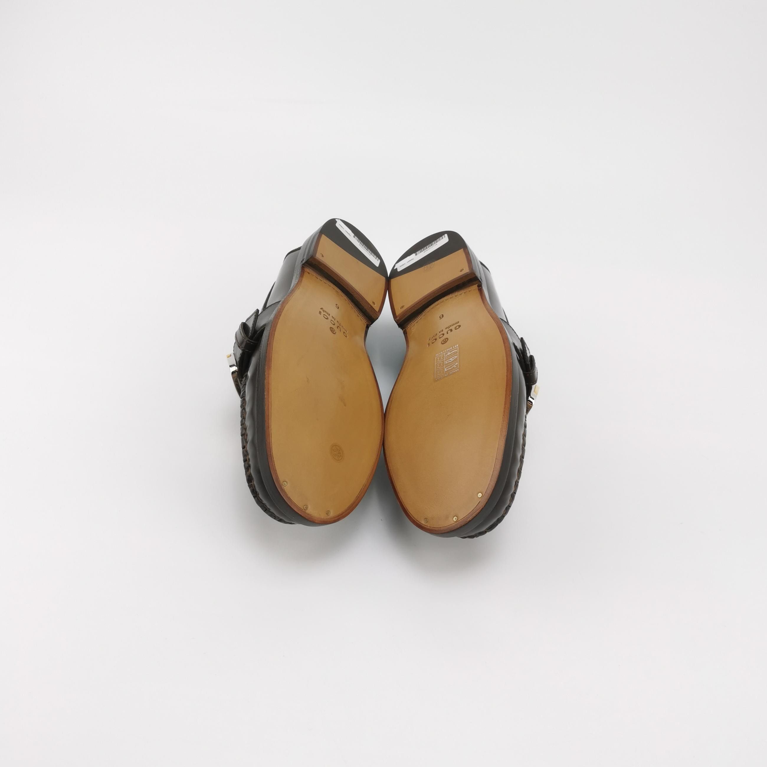 Gucci Gucci Double G Logo Leather Loafers Size EU 40 Size US 7 / EU 40 - 6 Thumbnail