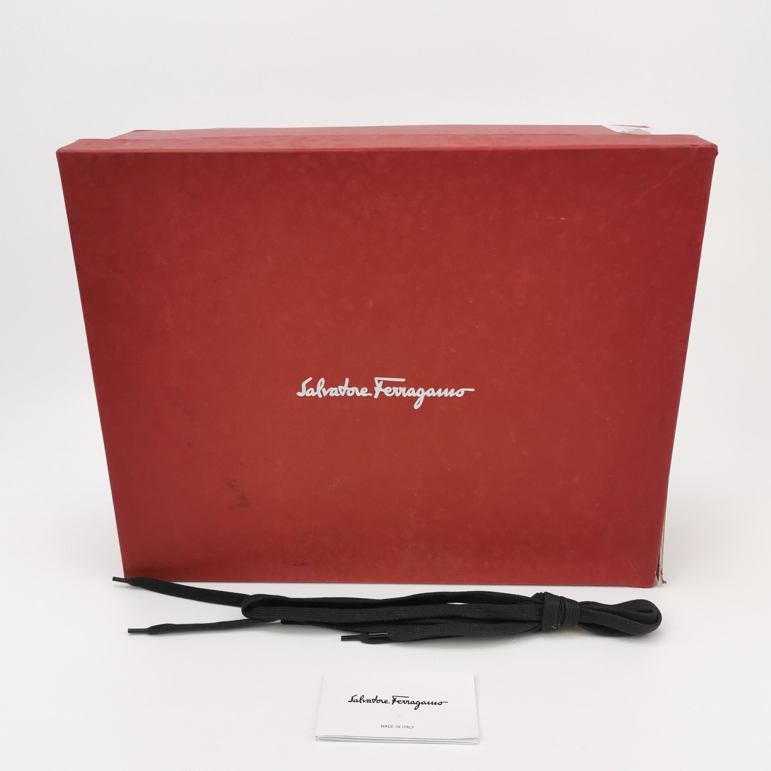 Salvatore Ferragamo Salvatore Ferragamo Gancini Leather High Top Sneakers 42 Size US 9 / EU 42 - 7 Thumbnail