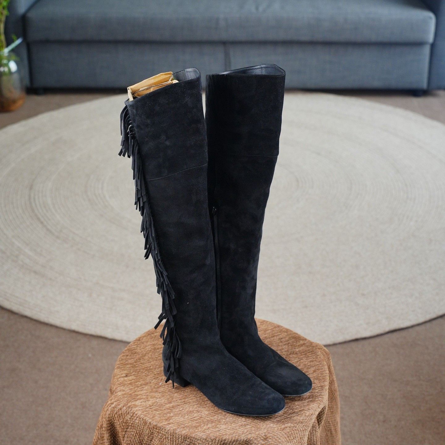 Saint Laurent Paris Saint Laurent Paris Suede Black Boots us_9 Women Size US 9 / IT 39 - 3 Thumbnail