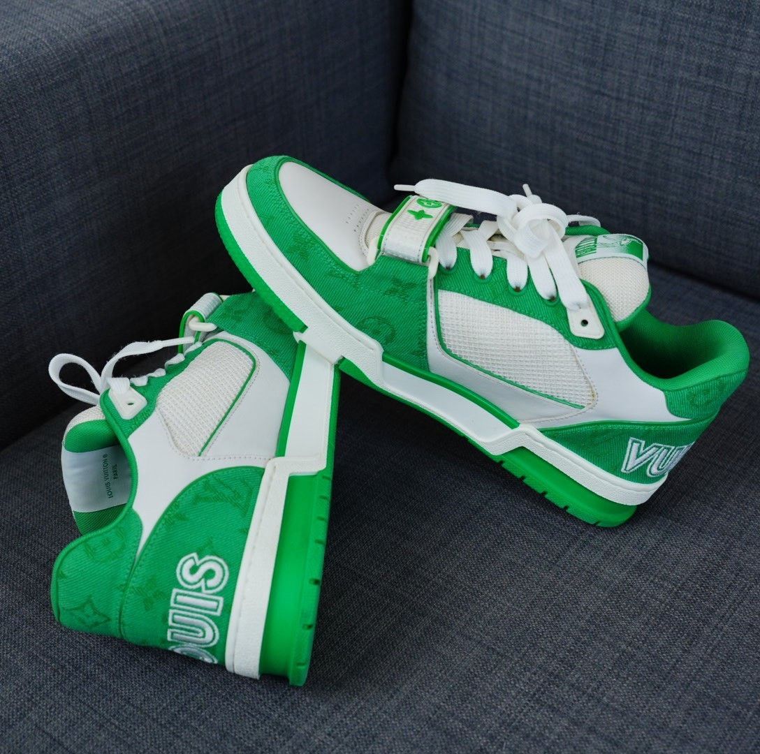 Louis Vuitton Louis Vuitton Training Green Lowtop Sneakers 7.5 Men Size US 7.5 / EU 40-41 - 8 Thumbnail