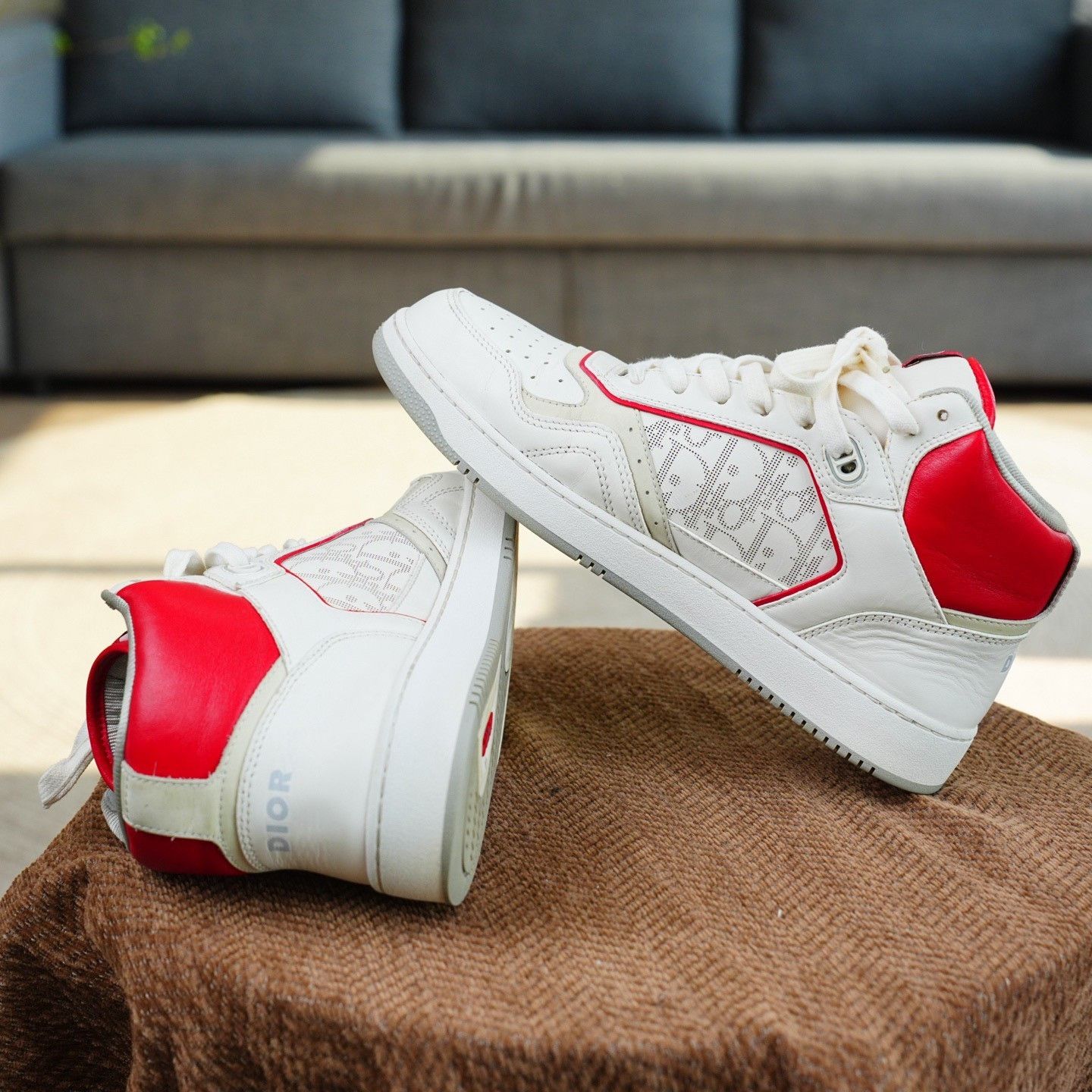 Dior Dior Red Hitop Sneakers 9 Men Size US 9 / EU 42 - 6 Thumbnail