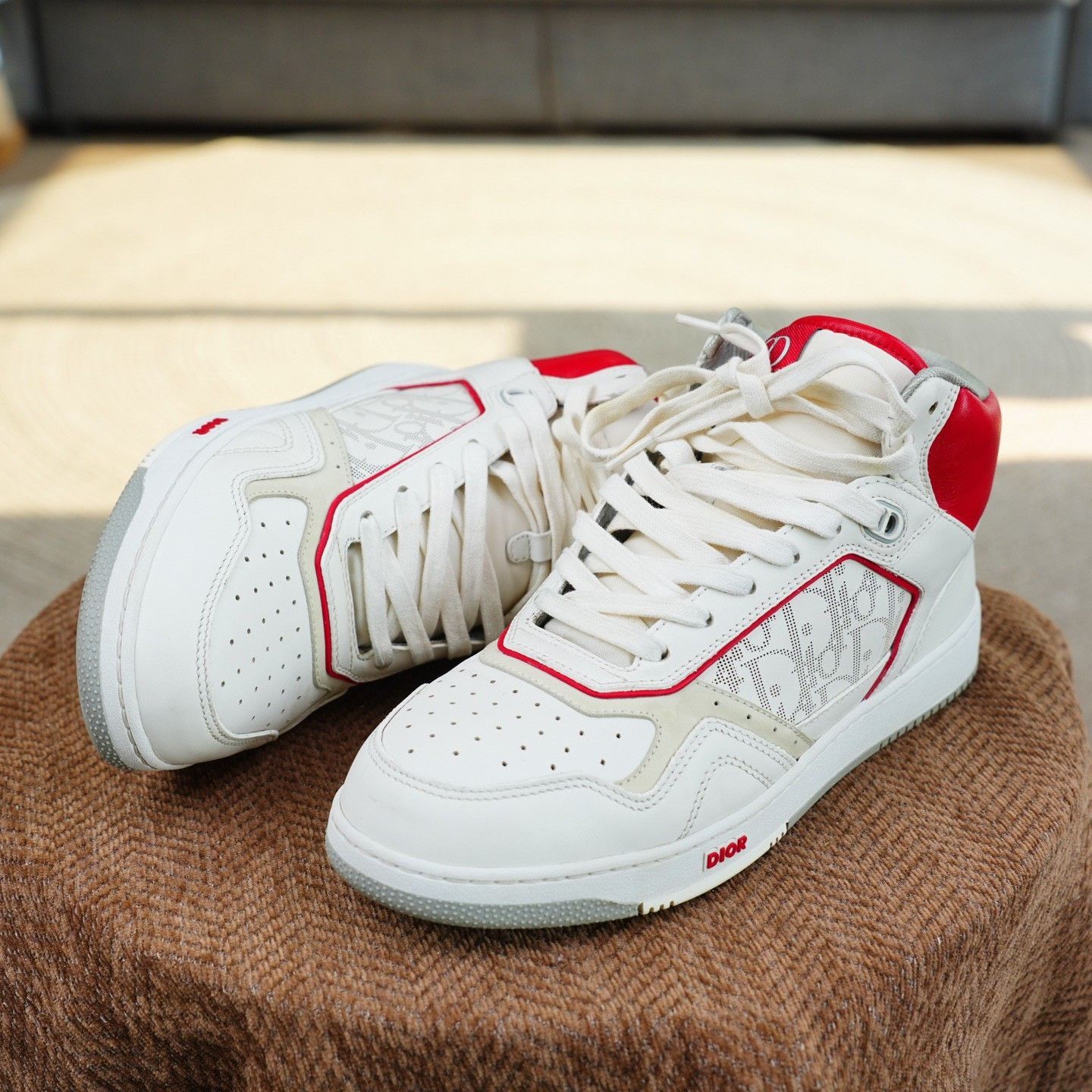 Dior Dior Red Hitop Sneakers 9 Men Size US 9 / EU 42 - 2 Thumbnail