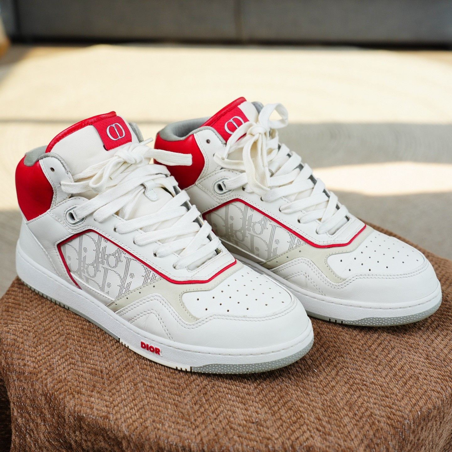 Dior Dior Red Hitop Sneakers 9 Men Size US 9 / EU 42 - 4 Thumbnail
