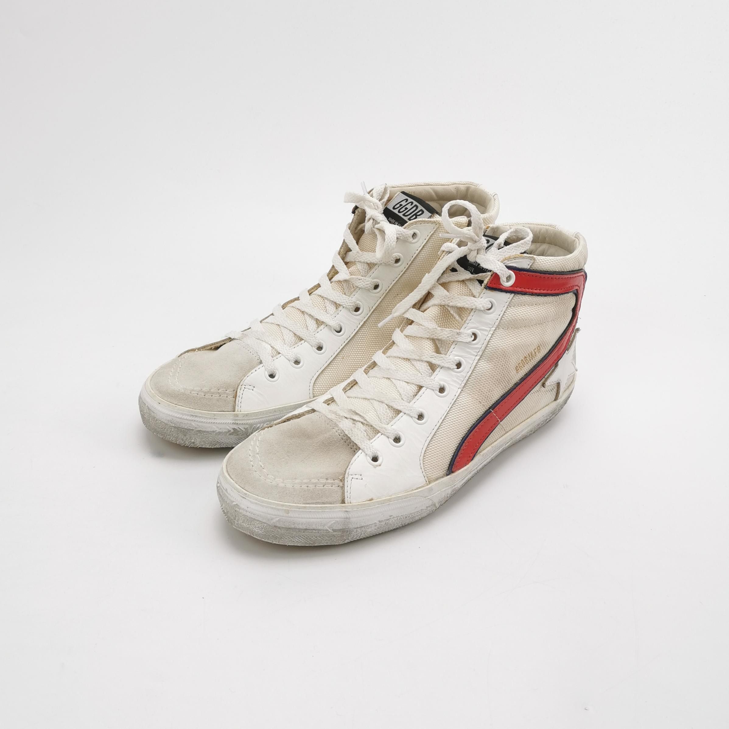 Golden Goose Golden Goose Slide Distressed Canvas Sneakers EU 41 Size US 8 / EU 41 - 3 Thumbnail
