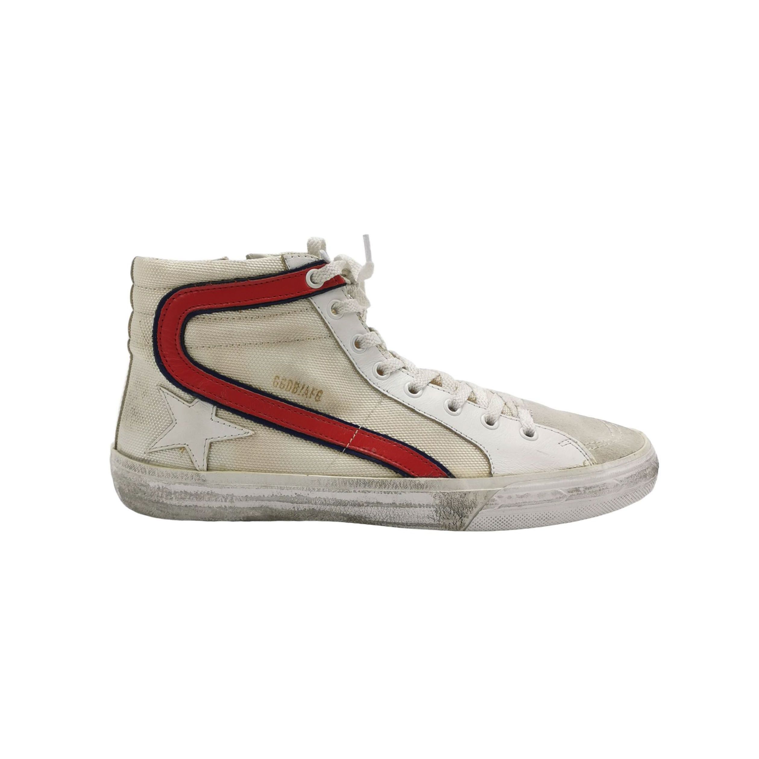 Golden Goose Golden Goose Slide Distressed Canvas Sneakers EU 41 Size US 8 / EU 41 - 2 Thumbnail