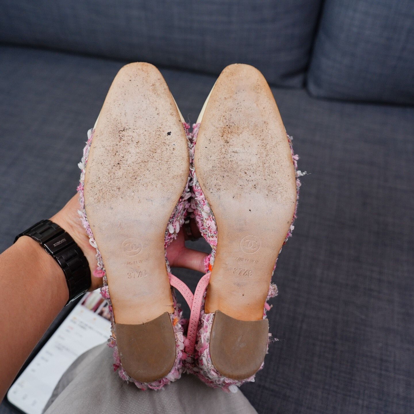 Chanel Chanel Knit Pink Sandals us_7-5 Women Size US 7.5 / IT 37.5 - 9 Thumbnail