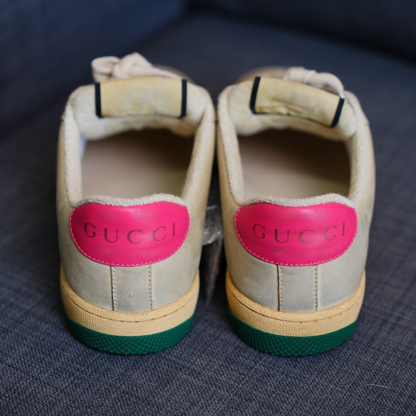 Gucci Gucci Distressed Pink Lowtop Sneakers us_7 Women Size US 7 / IT 37 - 4 Thumbnail