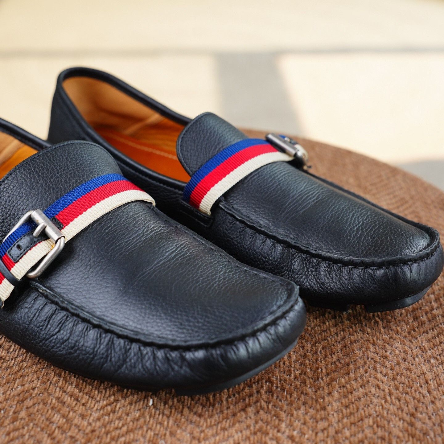 Gucci Gucci Leather Striped Black Lowtop Sneakers 10.5 Men Size US 10.5 / EU 43-44 - 3 Thumbnail