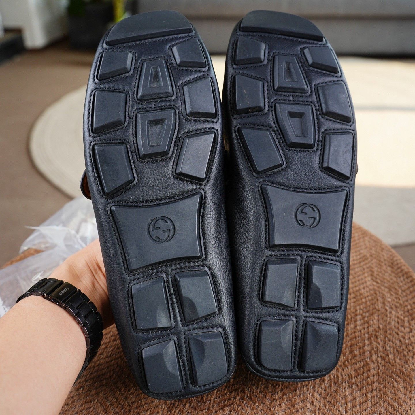 Gucci Gucci Leather Striped Black Lowtop Sneakers 10.5 Men Size US 10.5 / EU 43-44 - 7 Thumbnail