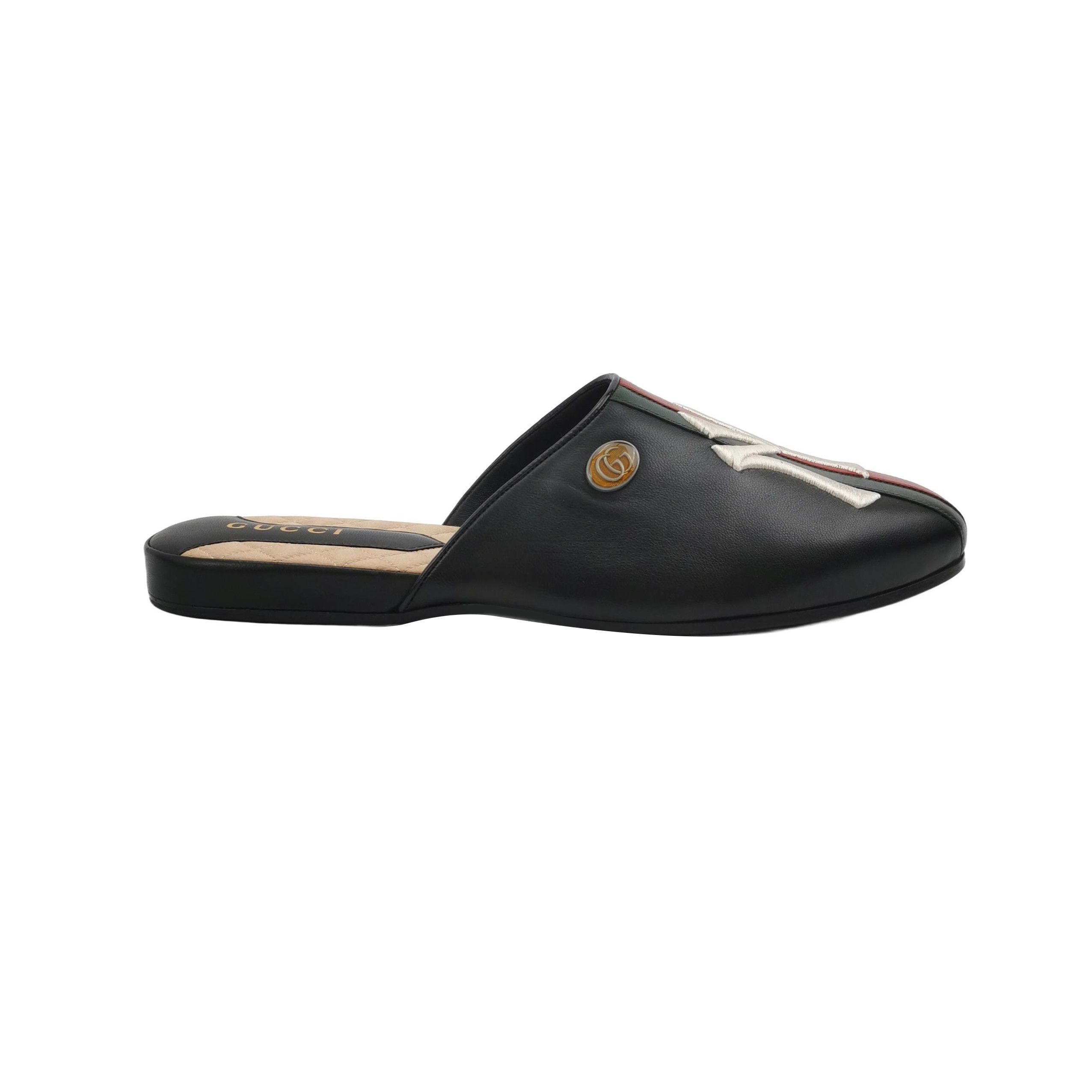 Gucci Gucci x MLB NY Yankees Leather Slides 41 Size US 8 / EU 41 - 2 Thumbnail