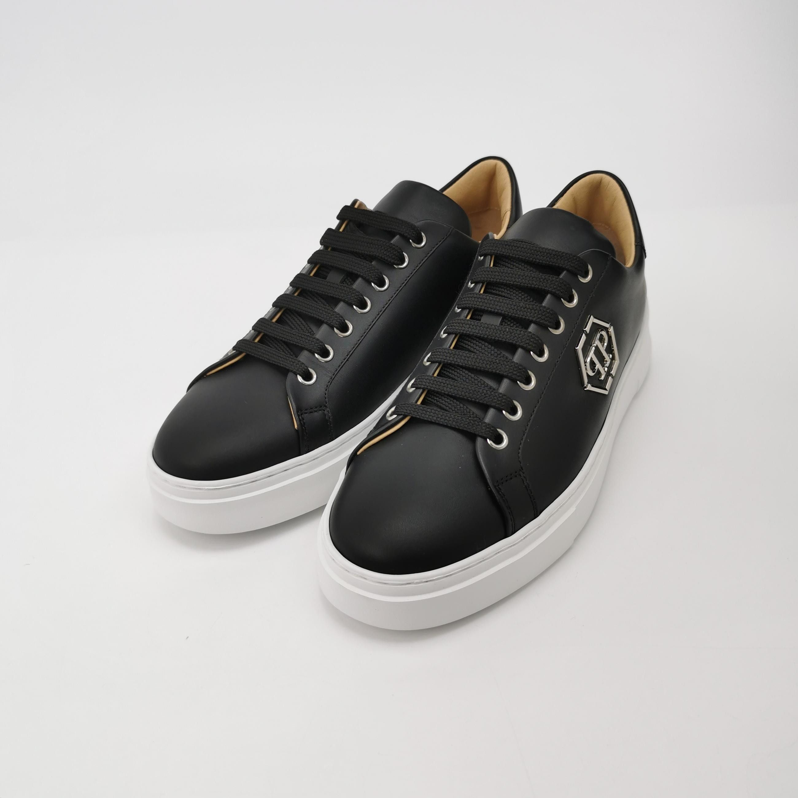 Philipp Plein Philipp Plein Leather Logo Low-Top Sneakers 41.5 Size US 8 / EU 41 - 3 Thumbnail