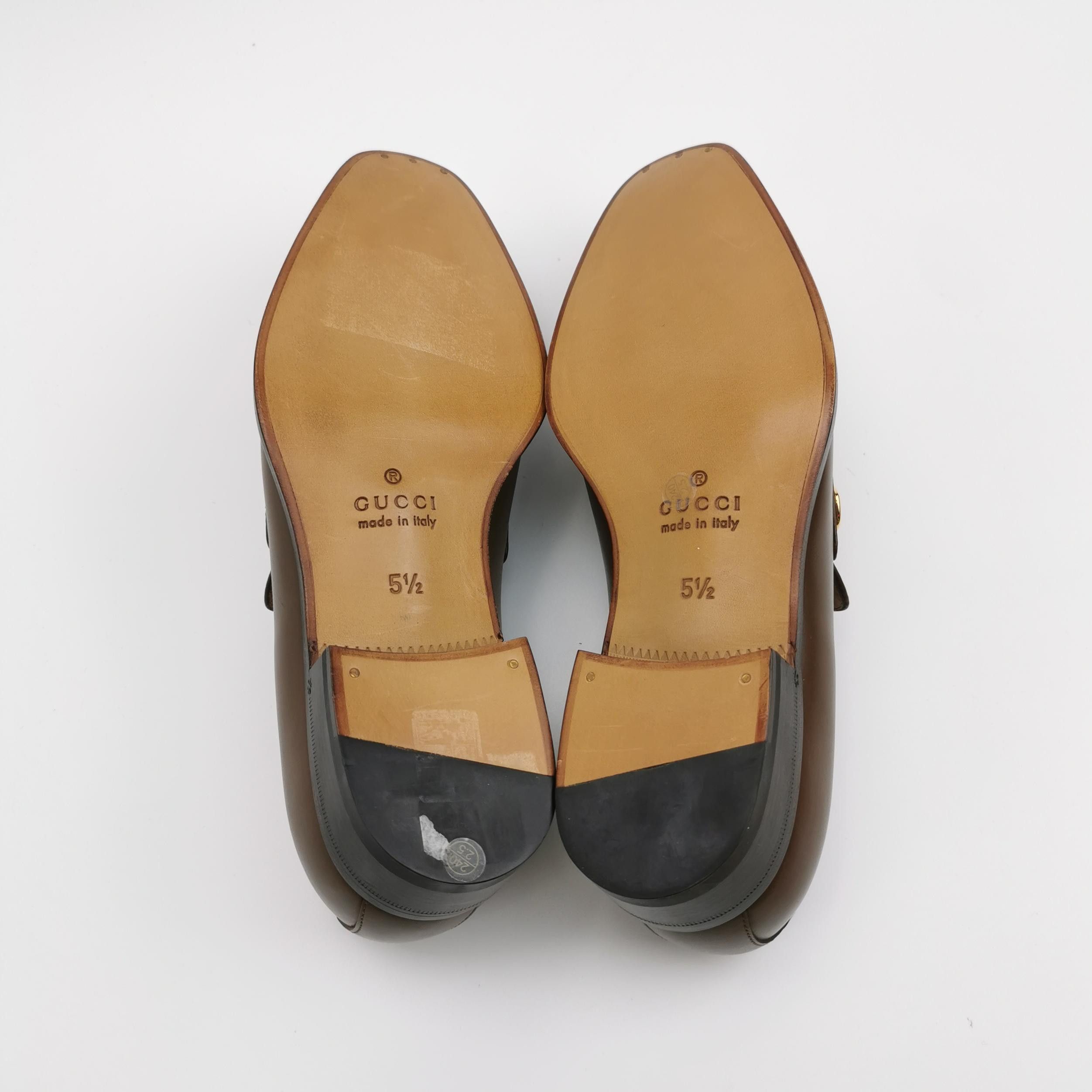 Gucci Gucci Horsebit Leather Loafers Size 39.5 Size US 6 / EU 39 - 6 Thumbnail
