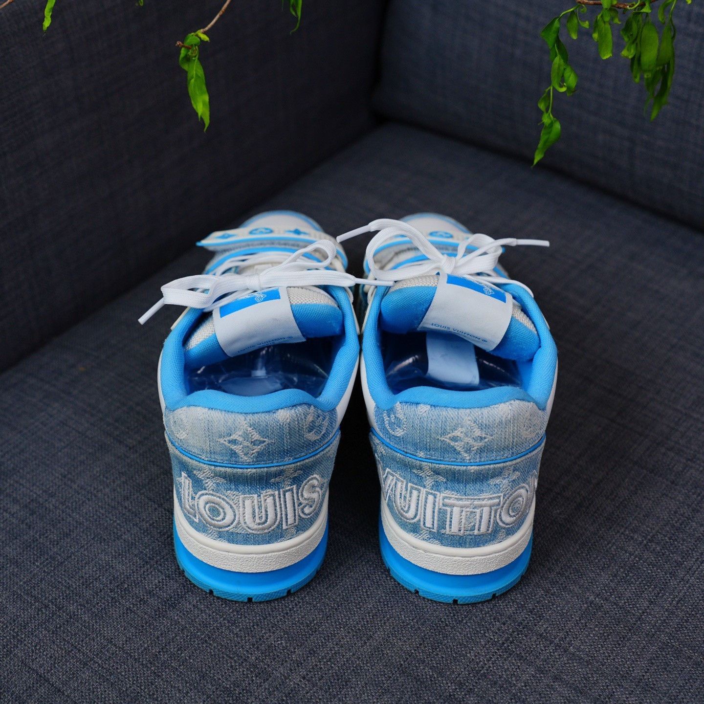 Louis Vuitton Louis Vuitton Training Denim Blue Lowtop Sneakers 7.5 Men Size US 7.5 / EU 40-41 - 5 Thumbnail