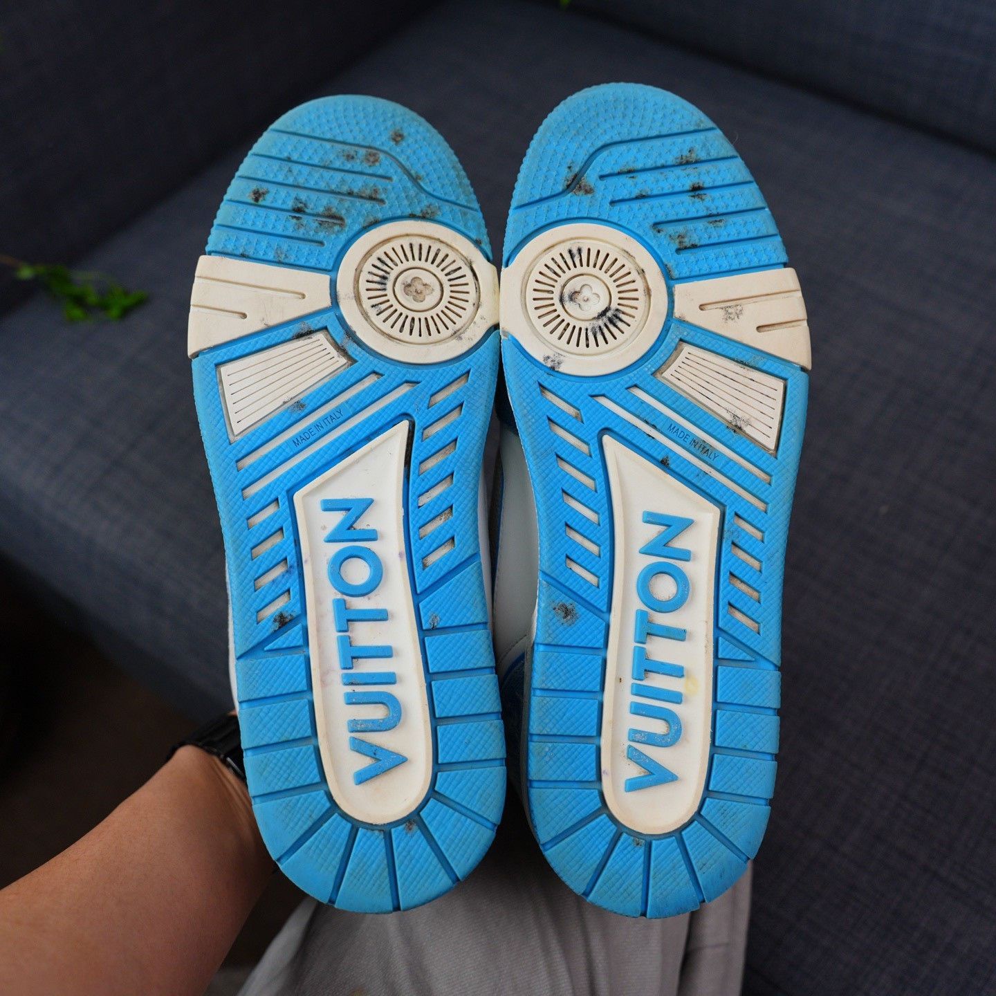 Louis Vuitton Louis Vuitton Training Denim Blue Lowtop Sneakers 7.5 Men Size US 7.5 / EU 40-41 - 8 Thumbnail