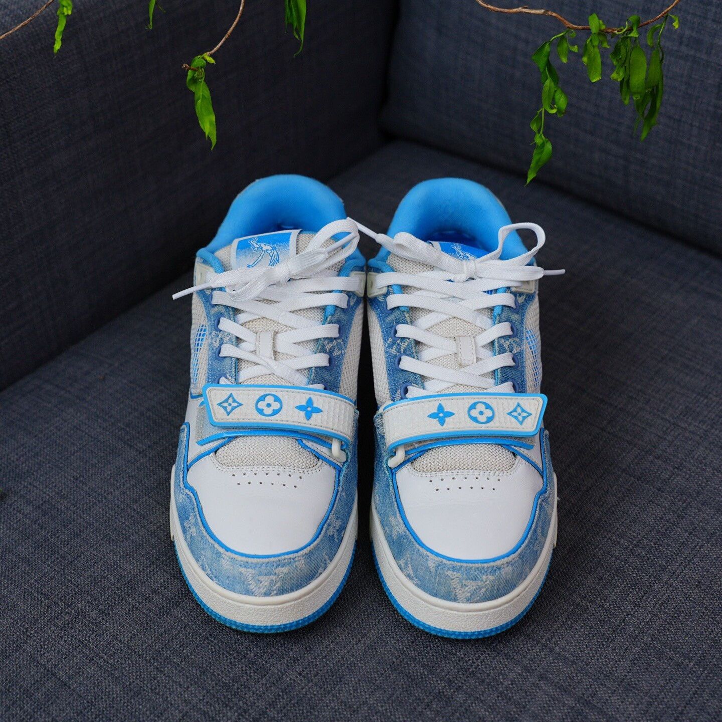 Louis Vuitton Louis Vuitton Training Denim Blue Lowtop Sneakers 7.5 Men Size US 7.5 / EU 40-41 - 4 Thumbnail