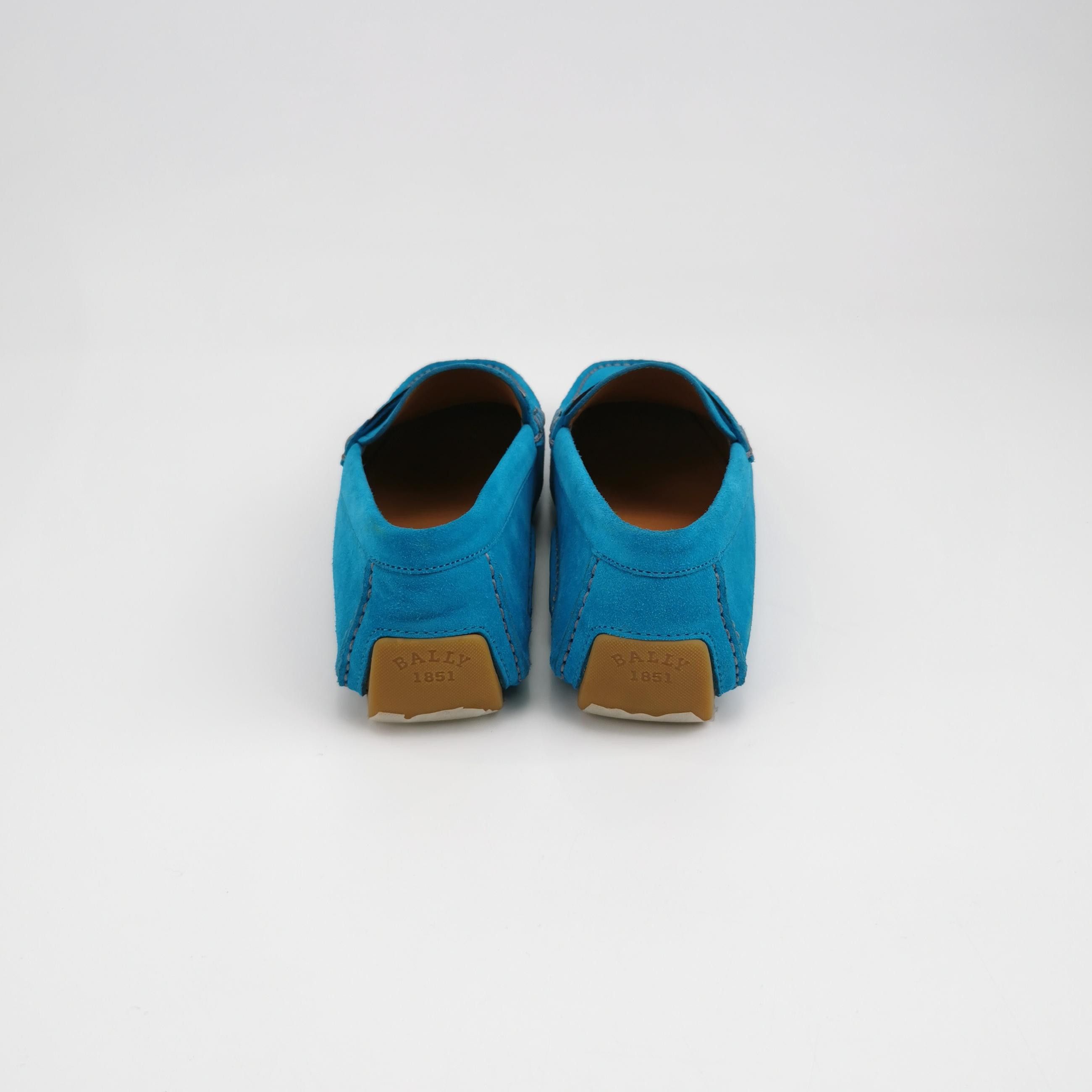 Bally Bally Blue Suede Striped Logo Loafers Size 39 Size US 6 / EU 39 - 5 Thumbnail