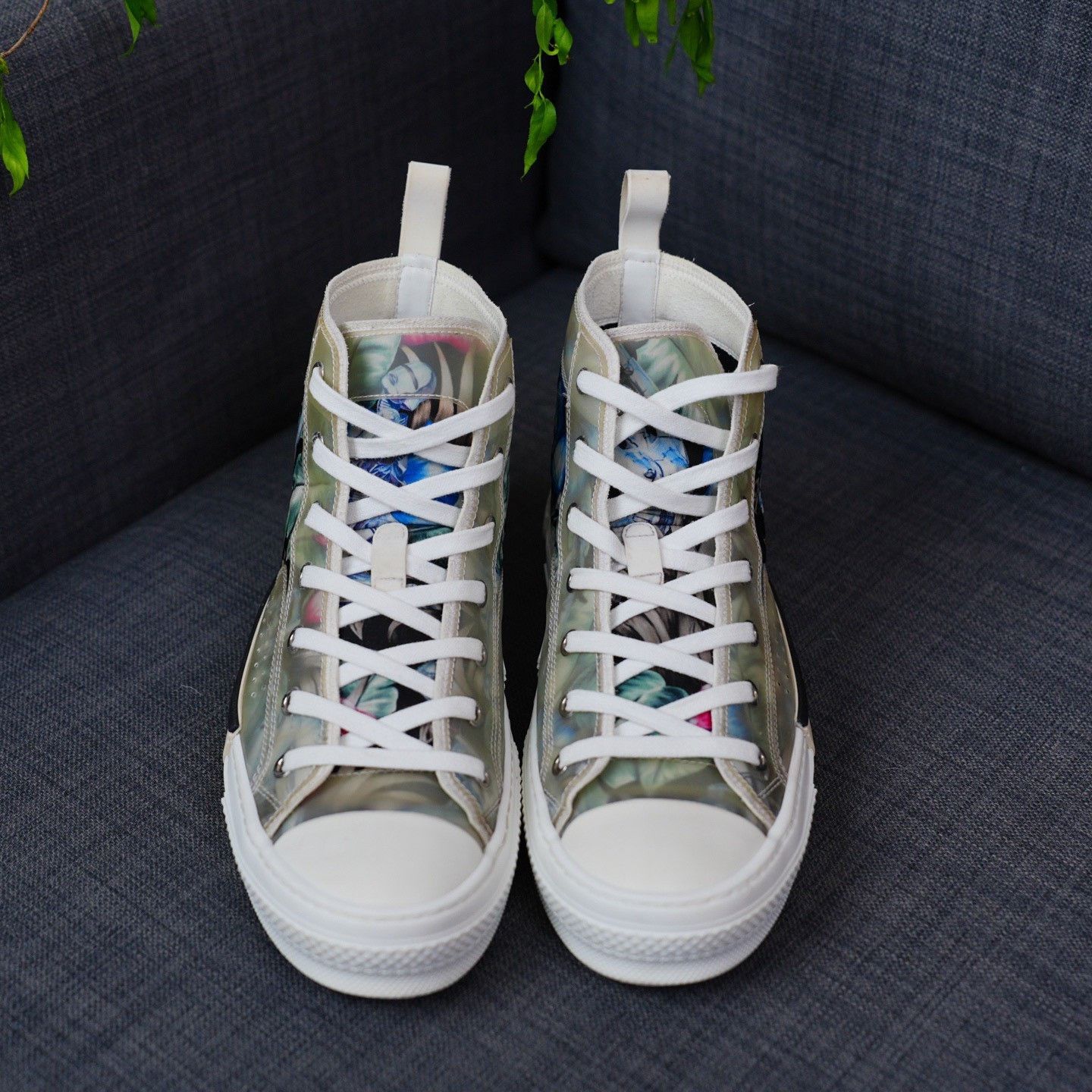 Dior Dior Collab Hitop Sneakers 6.5 Men Size US 6.5 / EU 39-40 - 4 Thumbnail