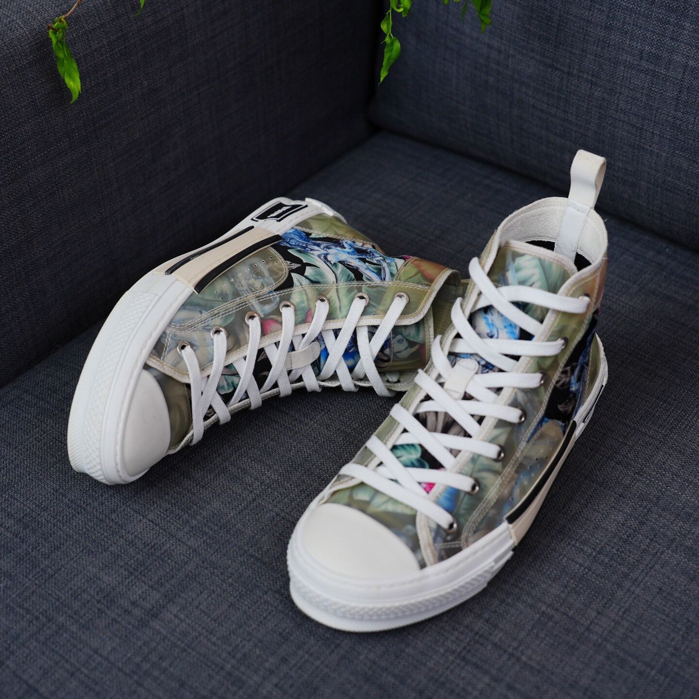 Dior Dior Collab Hitop Sneakers 6.5 Men Size US 6.5 / EU 39-40 - 2 Thumbnail
