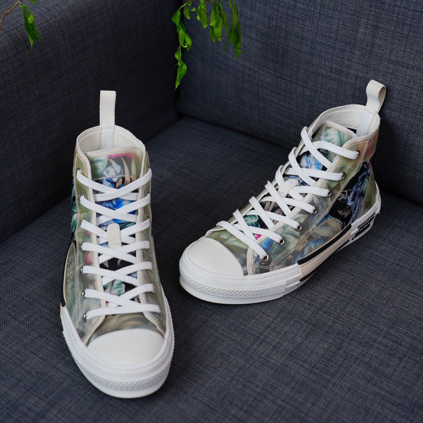 Dior Dior Collab Hitop Sneakers 6.5 Men Size US 6.5 / EU 39-40 - 3 Thumbnail