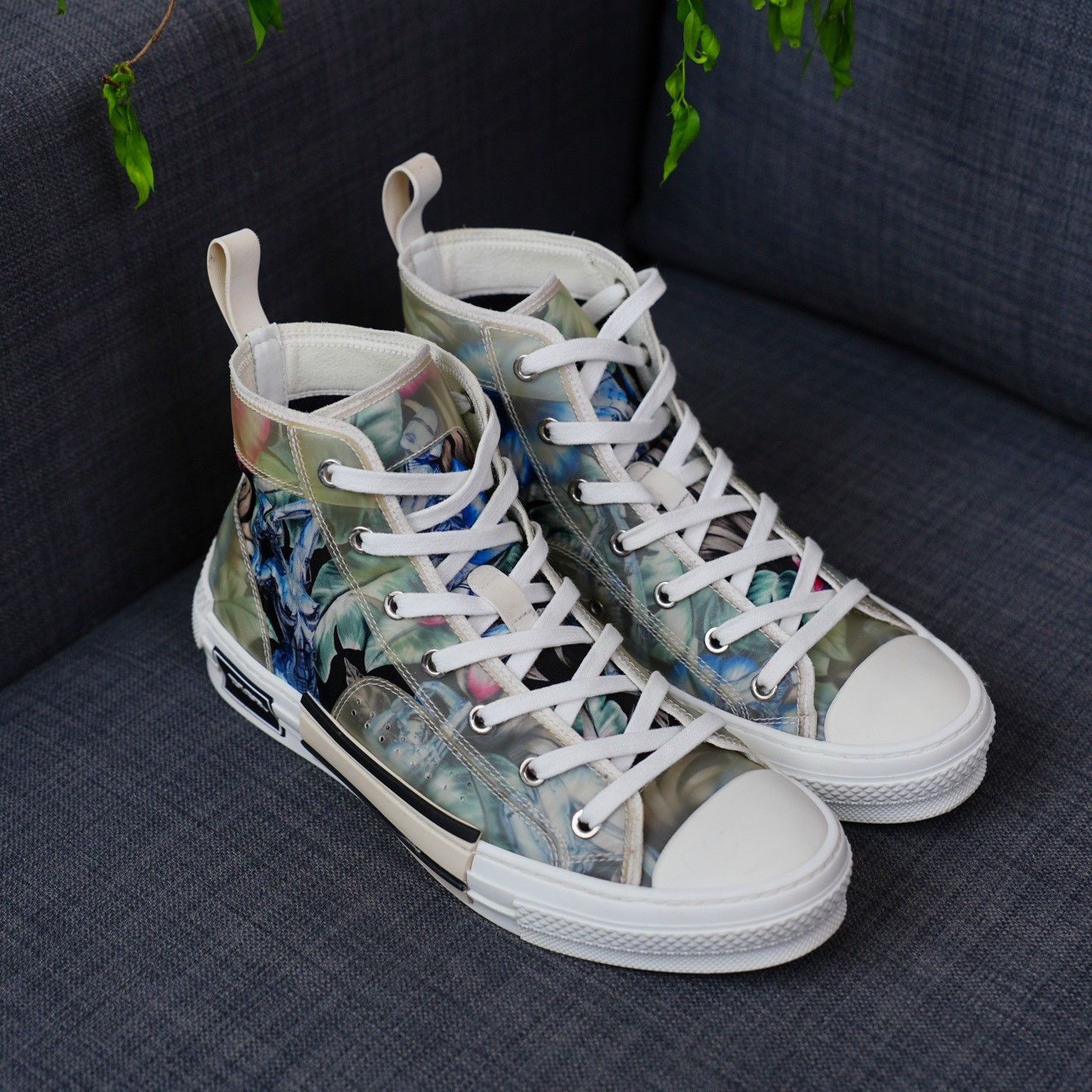 Dior Dior Collab Hitop Sneakers 6.5 Men Size US 6.5 / EU 39-40 - 5 Thumbnail
