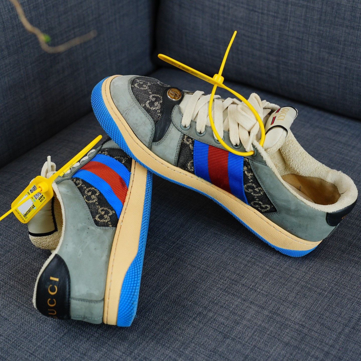Gucci Gucci Distressed Multi Lowtop Sneakers 7.5 Men Size US 7.5 / EU 40-41 - 8 Thumbnail