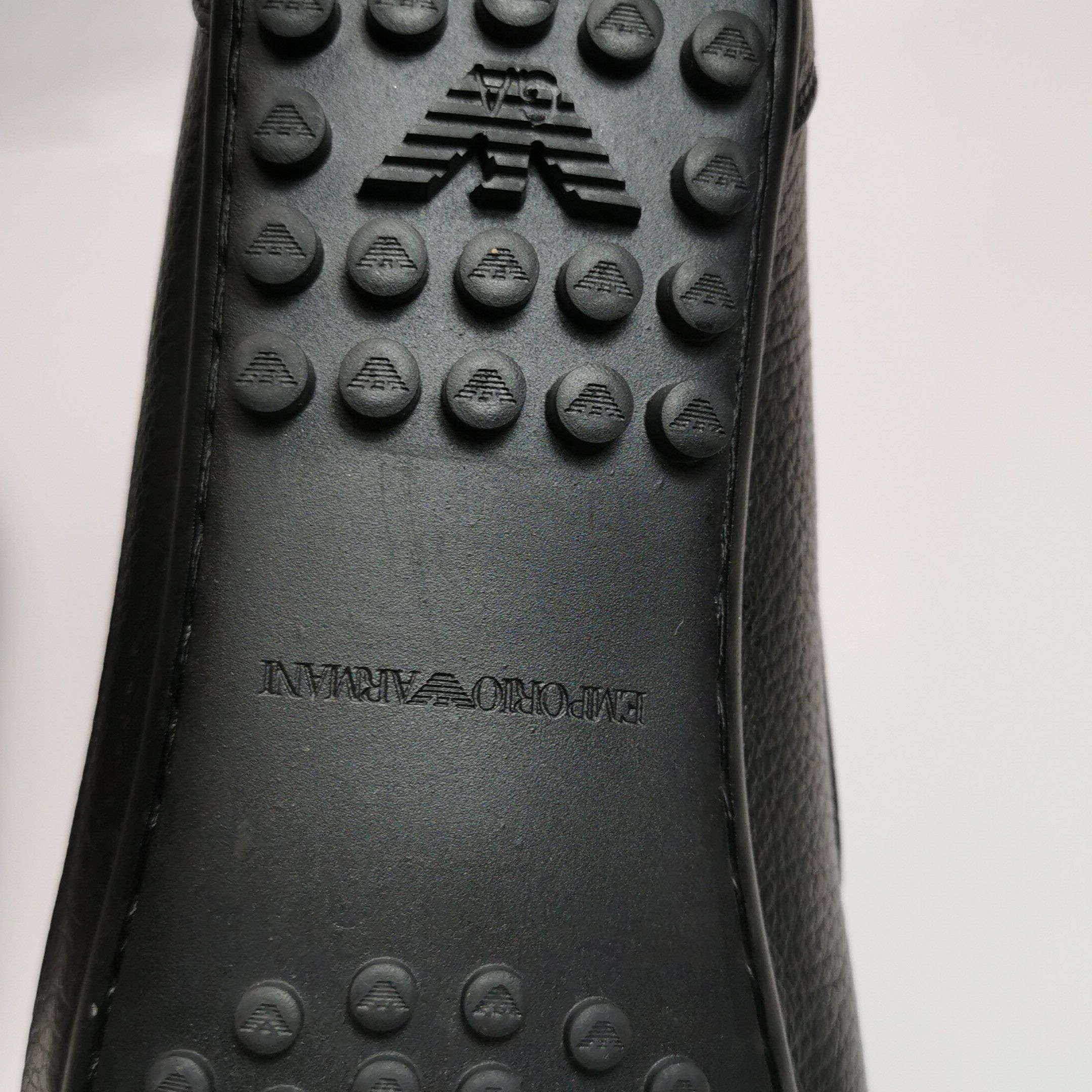 Emporio Armani Emporio Armani Grained Leather Driving Shoes EU 40.5 Size US 7 / EU 40 - 9 Thumbnail