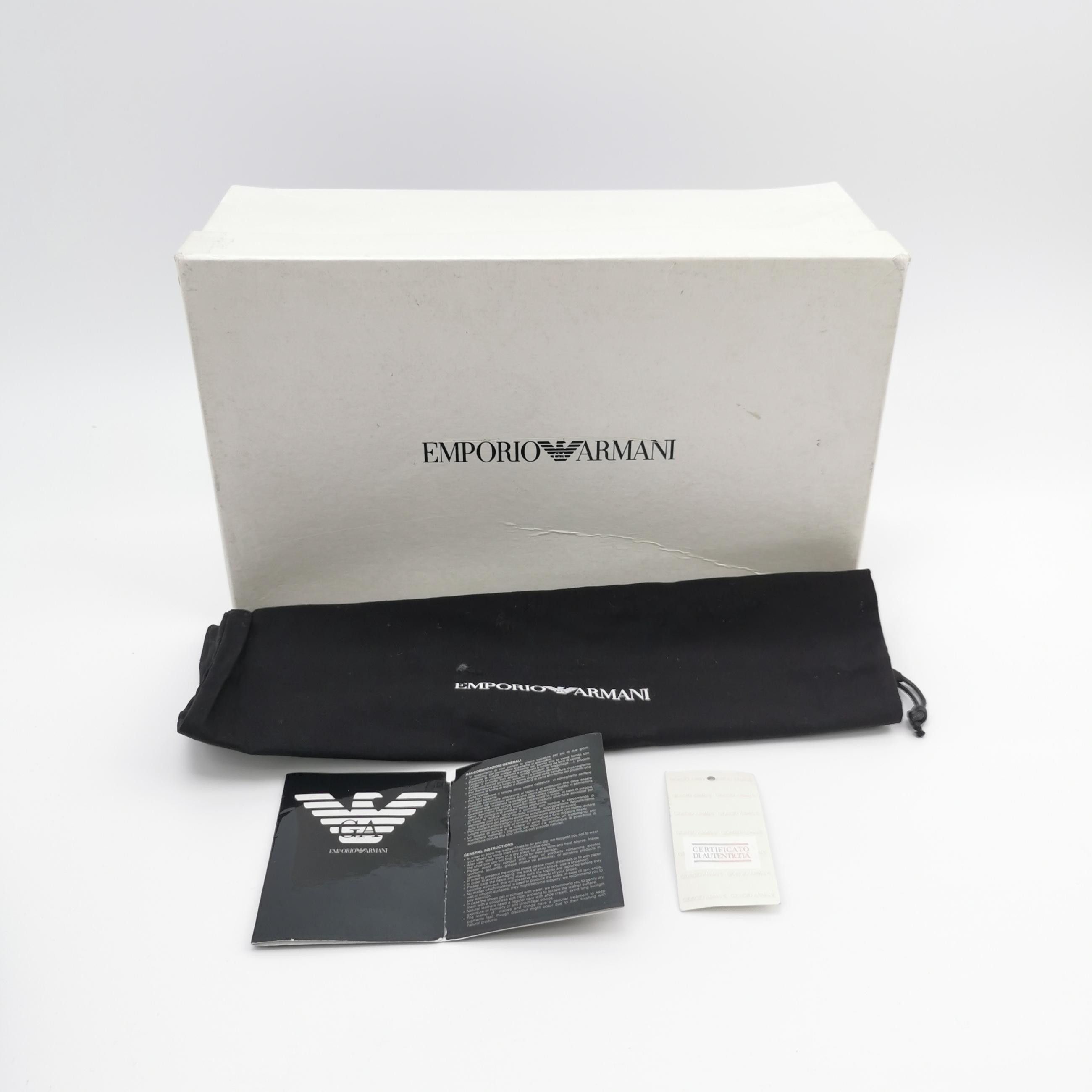 Emporio Armani Emporio Armani Grained Leather Driving Shoes EU 40.5 Size US 7 / EU 40 - 7 Thumbnail