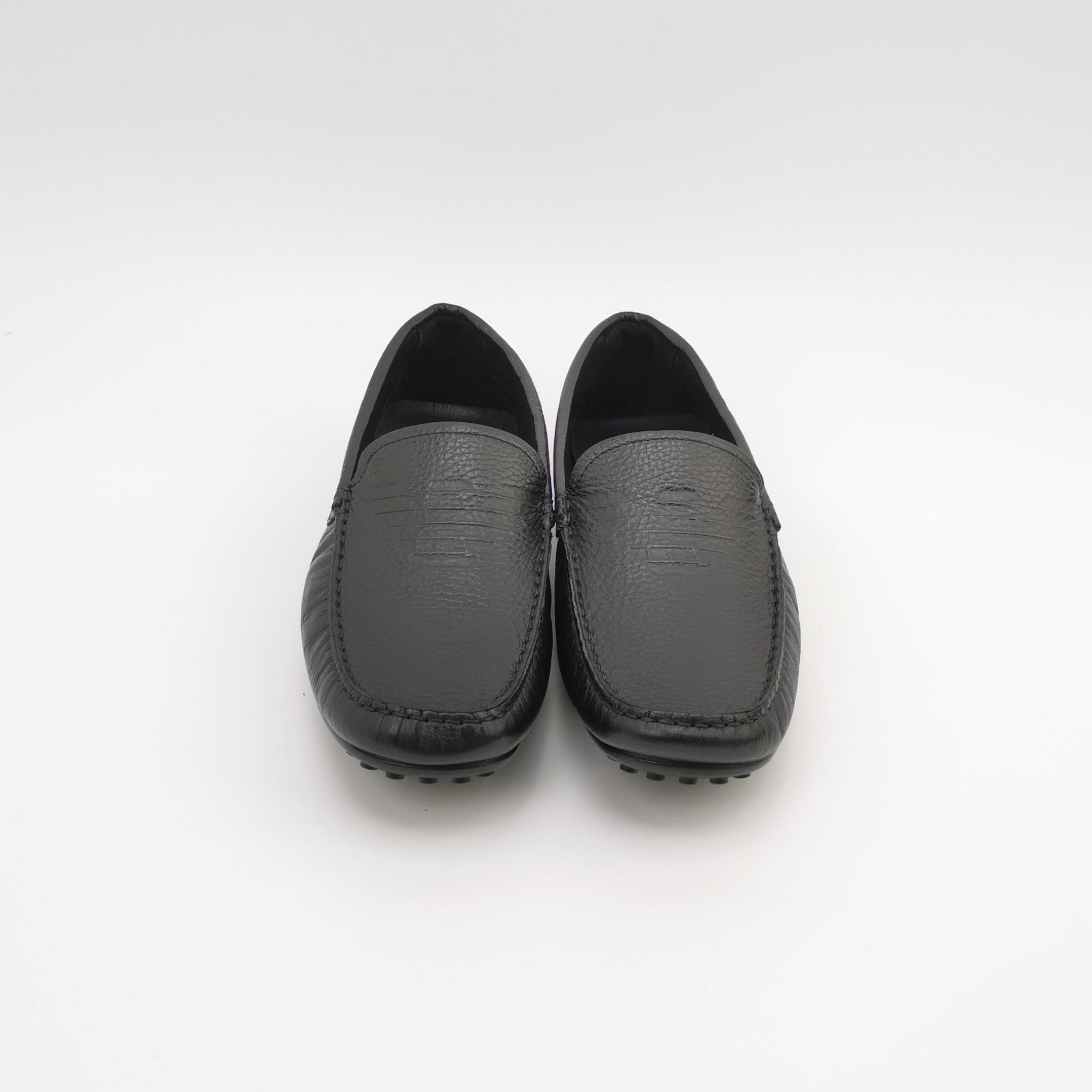 Emporio Armani Emporio Armani Grained Leather Driving Shoes EU 40.5 Size US 7 / EU 40 - 4 Thumbnail