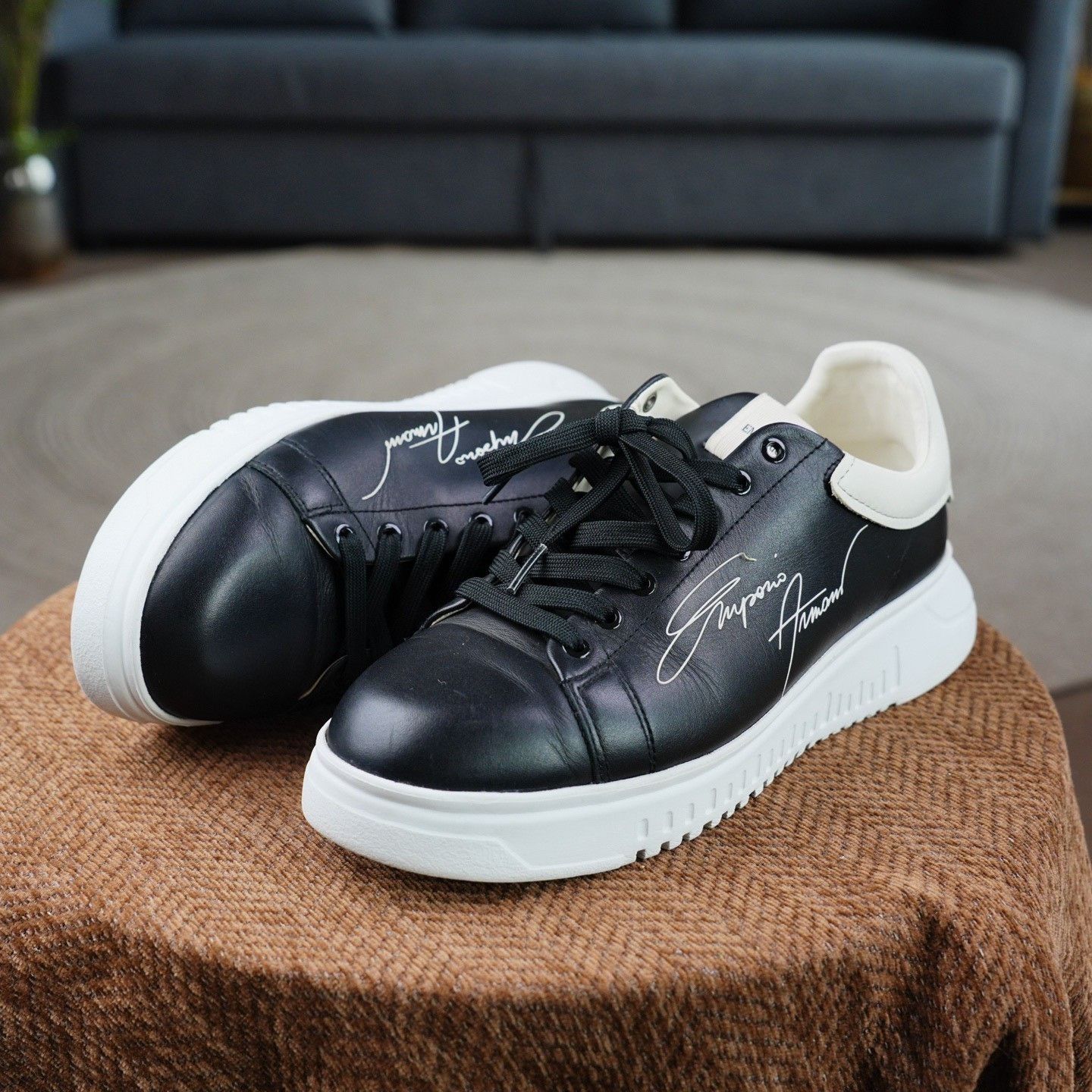 Armani Armani Casual Black Lowtop Sneakers 9 Men Size US 9 / EU 42 - 2 Thumbnail