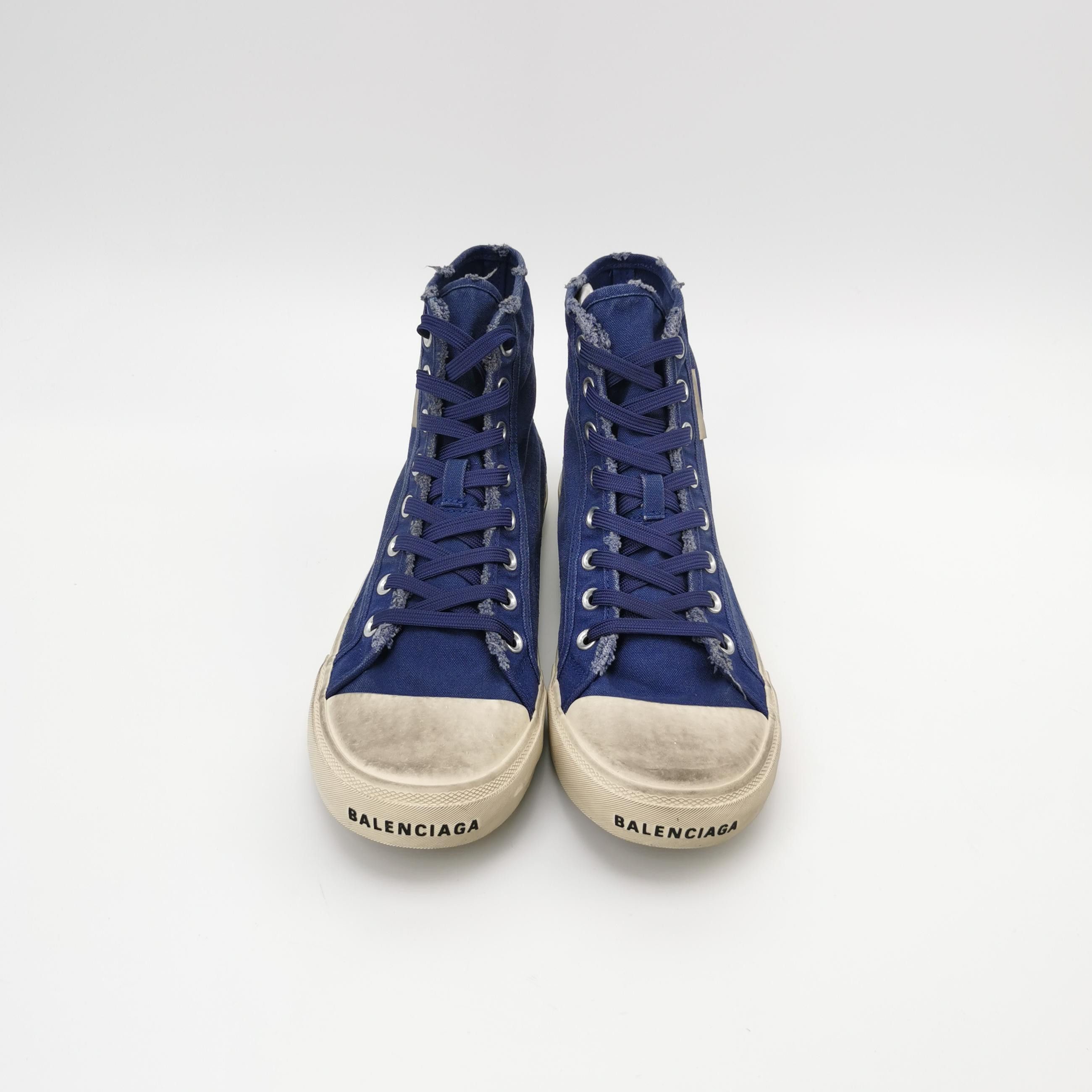 Balenciaga Balenciaga Paris Distressed Hi-Top Sneakers 43 Size US 10 / EU 43 - 4 Thumbnail