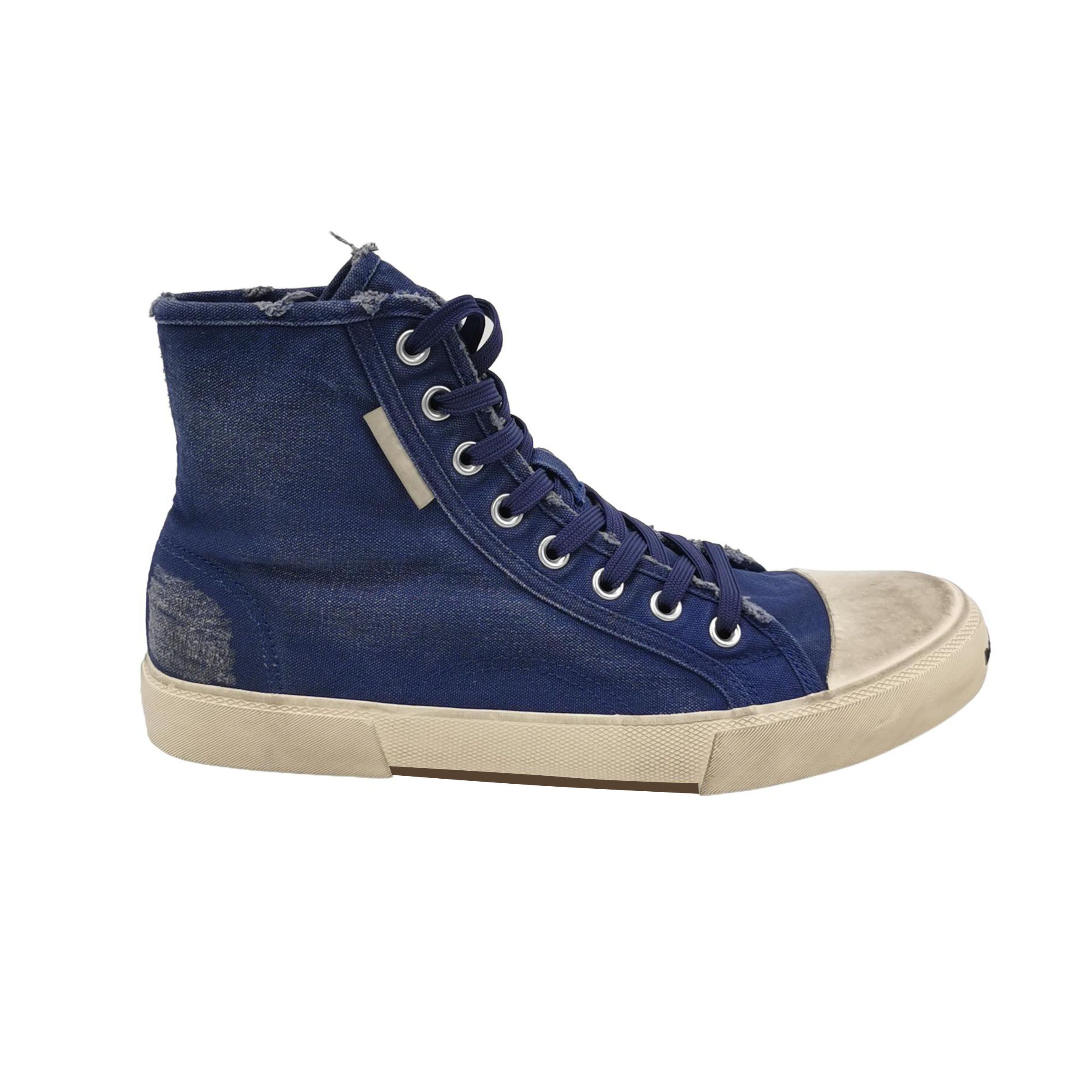 Balenciaga Balenciaga Paris Distressed Hi-Top Sneakers 43 Size US 10 / EU 43 - 2 Thumbnail