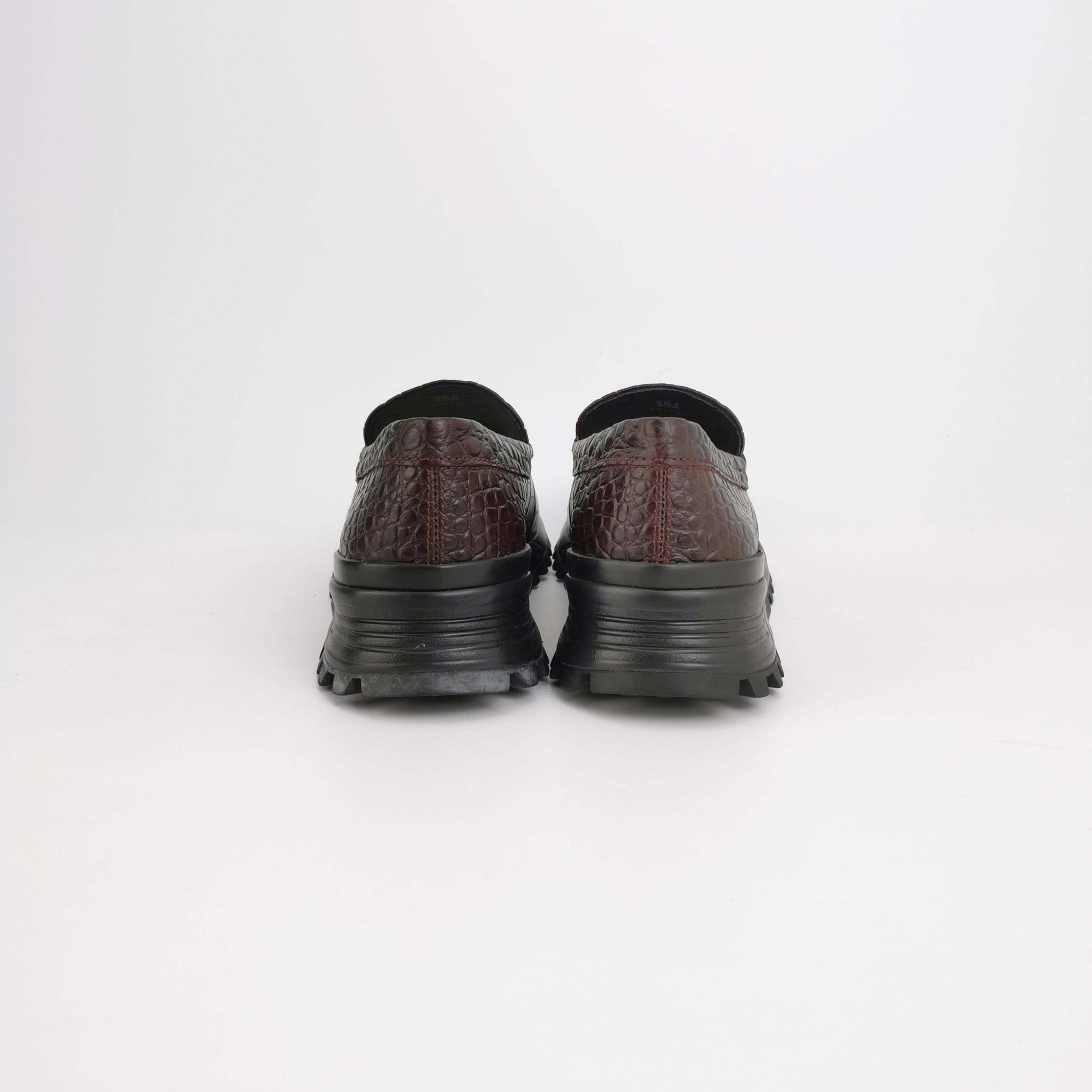 Tod's Tod's Croc Embossed Leather Loafers 38.5 Size US 5.5 / EU 38 - 5 Thumbnail