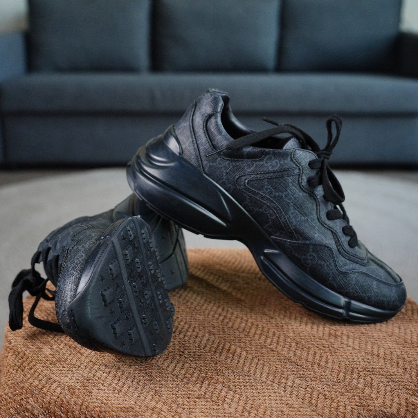 Gucci Gucci Black Lowtop Sneakers 8.5 Men Size US 8.5 / EU 41-42 - 5 Thumbnail