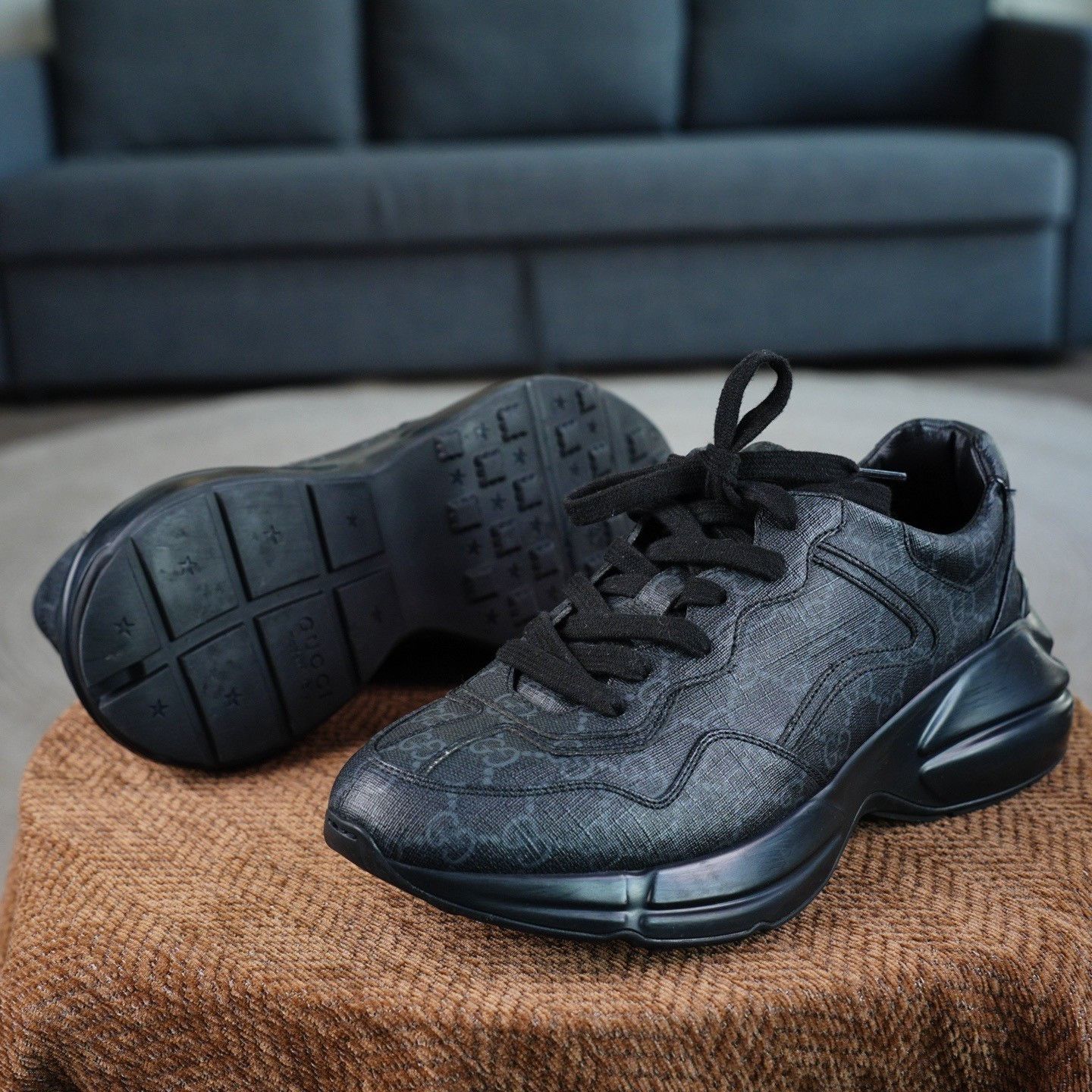 Gucci Gucci Black Lowtop Sneakers 8.5 Men Size US 8.5 / EU 41-42 - 7 Thumbnail