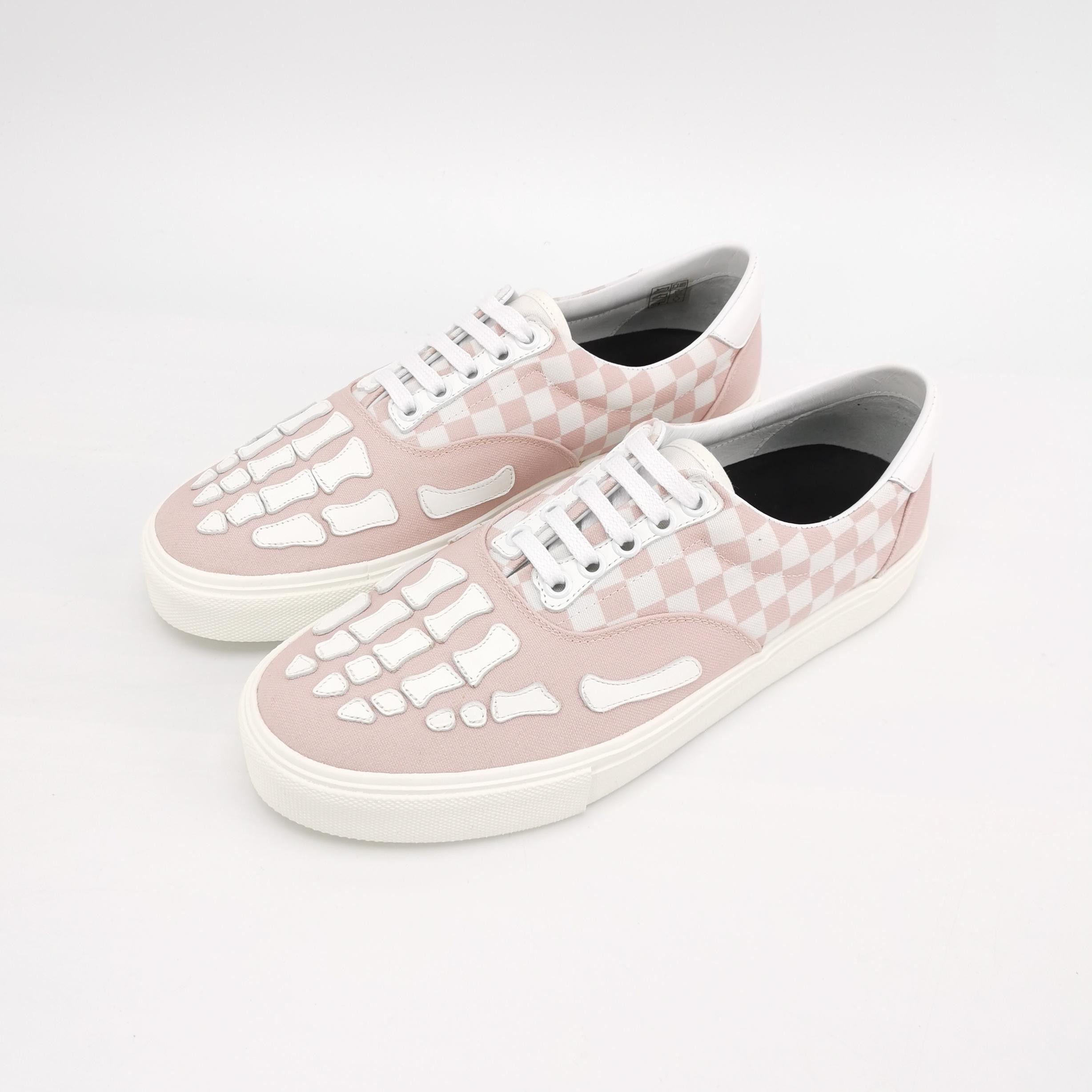 Amiri Amiri Skel Pink Checkerboard Sneakers 41 Size US 8 / EU 41 - 3 Thumbnail