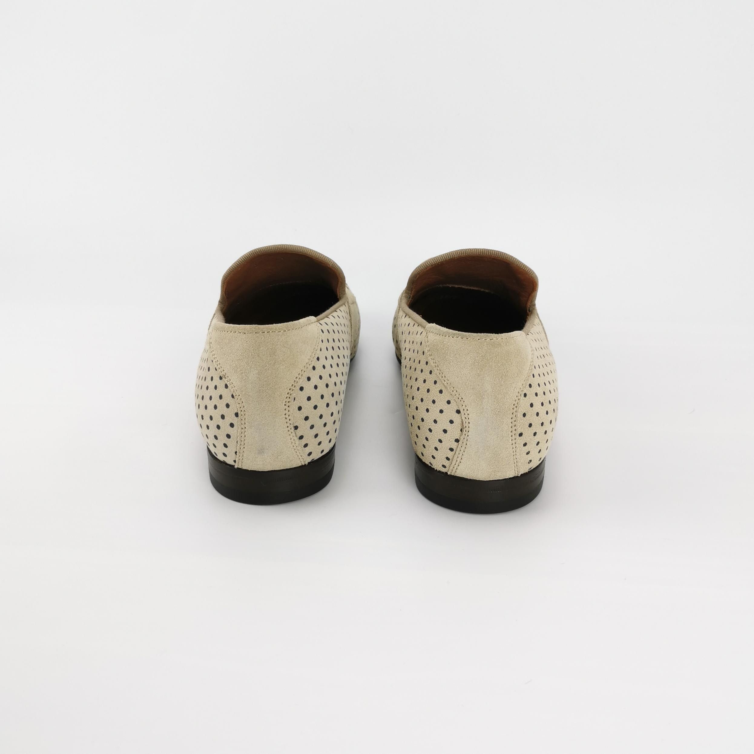 Jimmy Choo Jimmy Choo Perforated Suede Tassel Loafers EU 39.5 Size US 6 / EU 39 - 5 Thumbnail