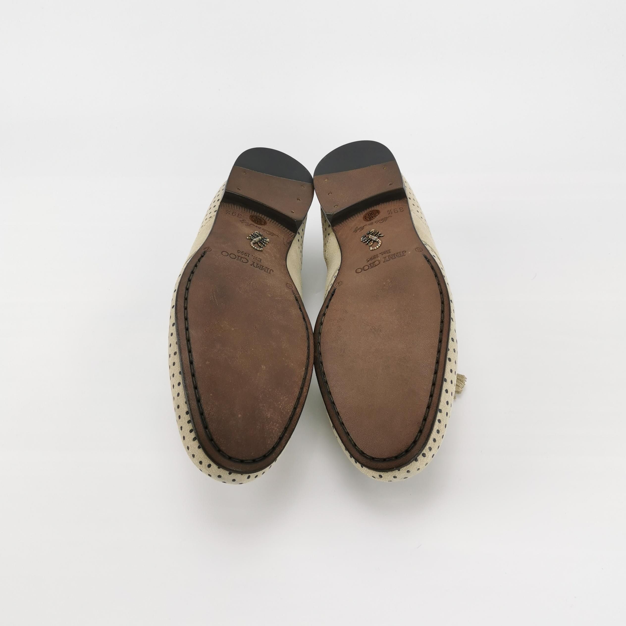 Jimmy Choo Jimmy Choo Perforated Suede Tassel Loafers EU 39.5 Size US 6 / EU 39 - 6 Thumbnail