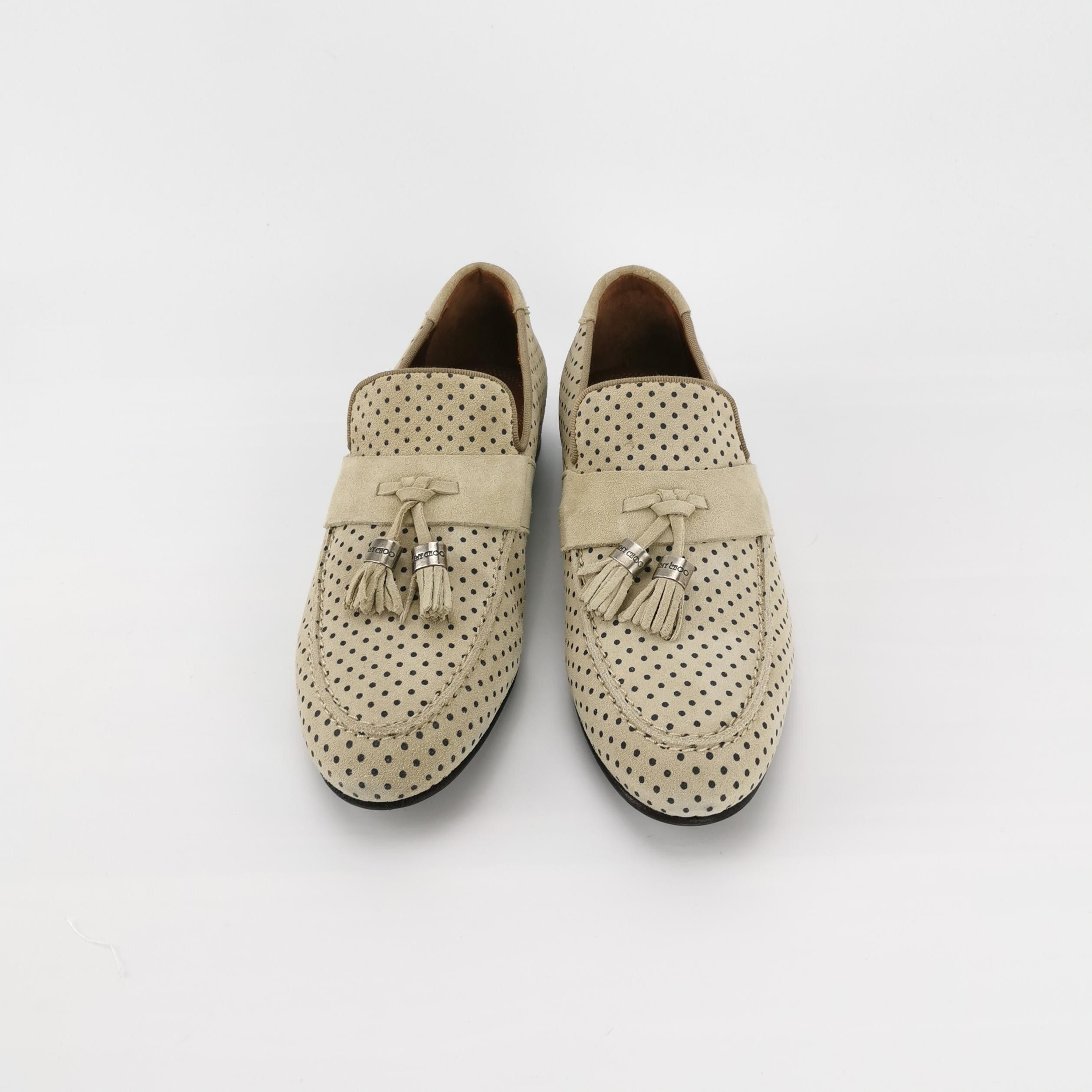 Jimmy Choo Jimmy Choo Perforated Suede Tassel Loafers EU 39.5 Size US 6 / EU 39 - 4 Thumbnail