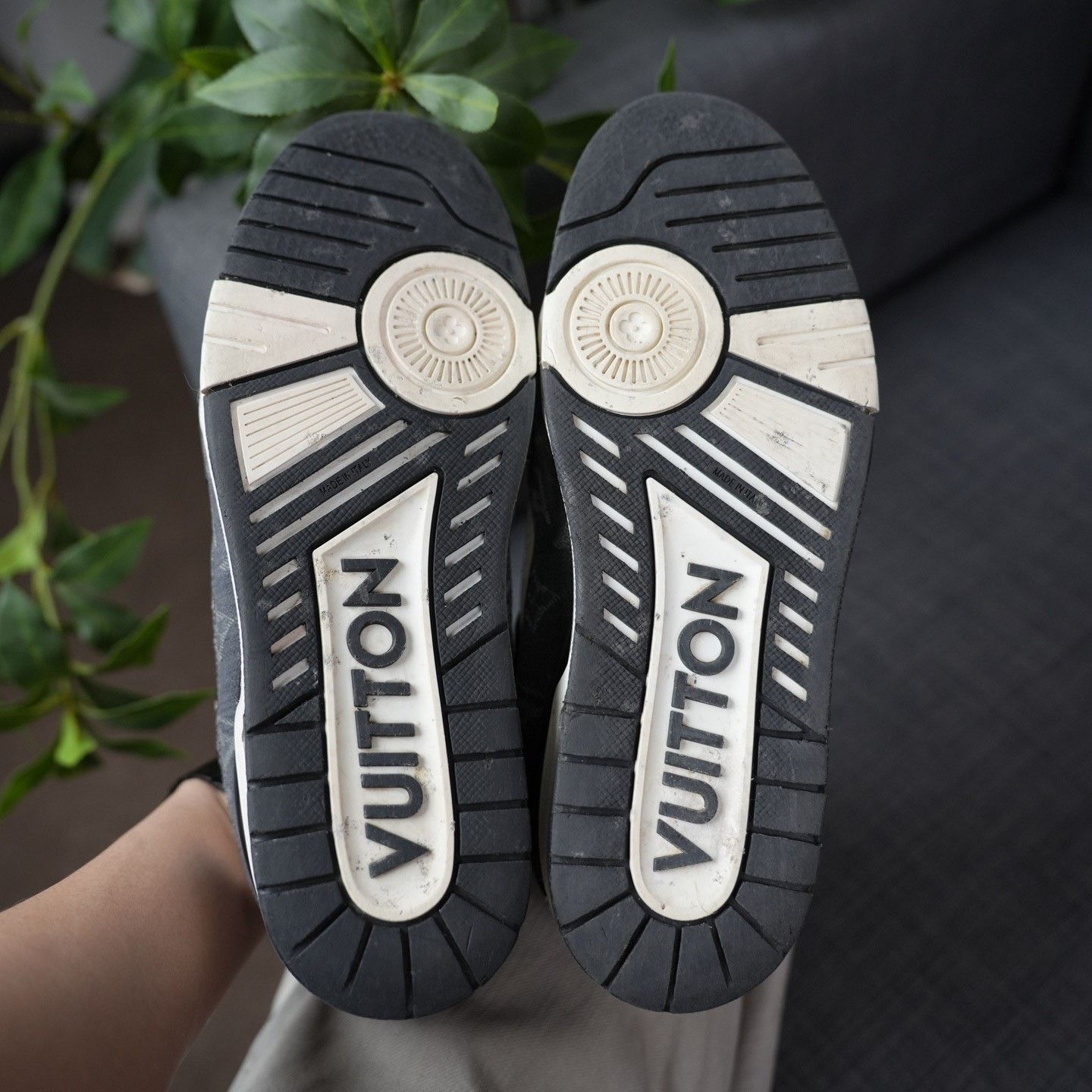 Louis Vuitton Louis Vuitton Training Denim Black Lowtop Sneakers 10 Men Size US 10 / EU 43 - 8 Thumbnail