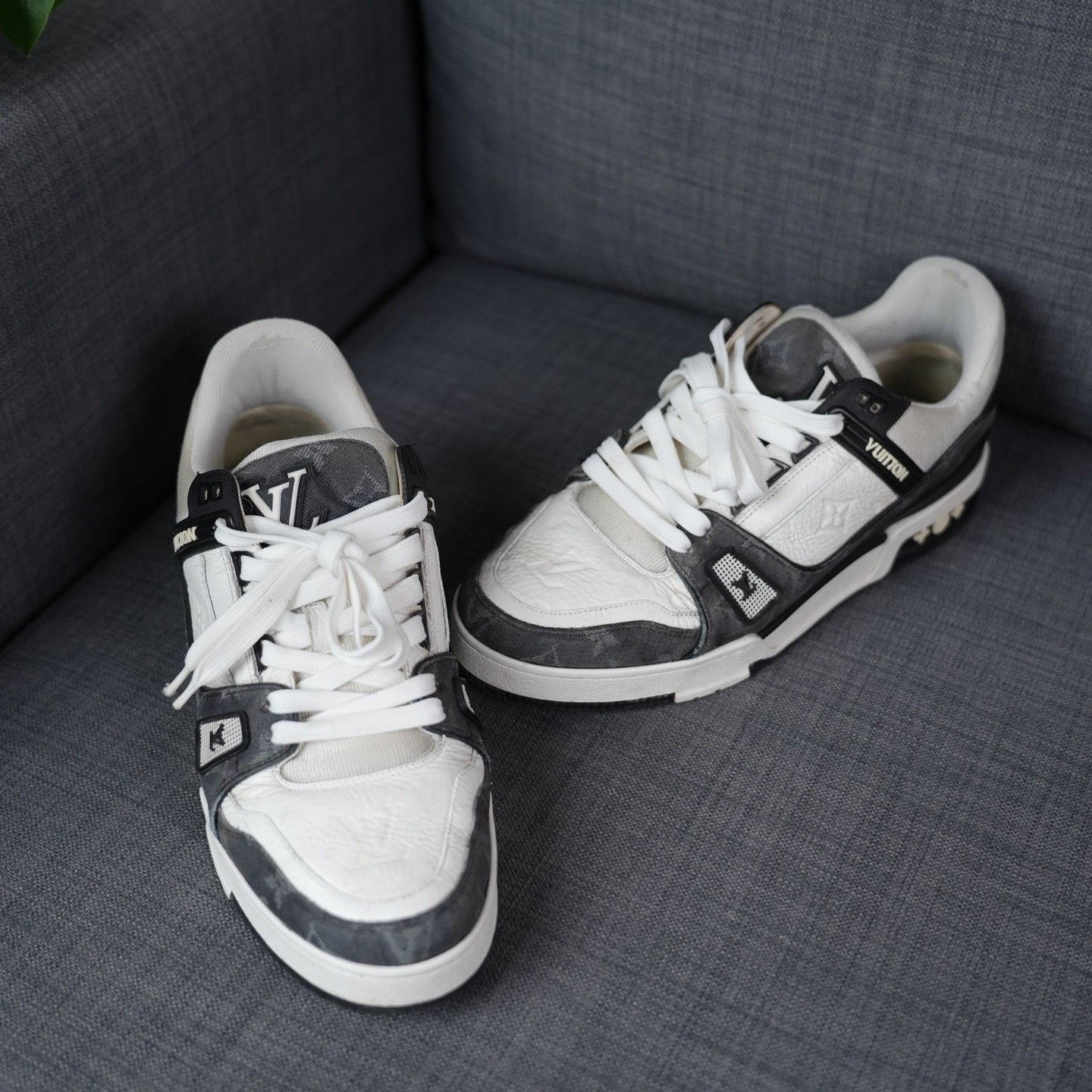 Louis Vuitton Louis Vuitton Training Denim Black Lowtop Sneakers 10 Men Size US 10 / EU 43 - 3 Thumbnail
