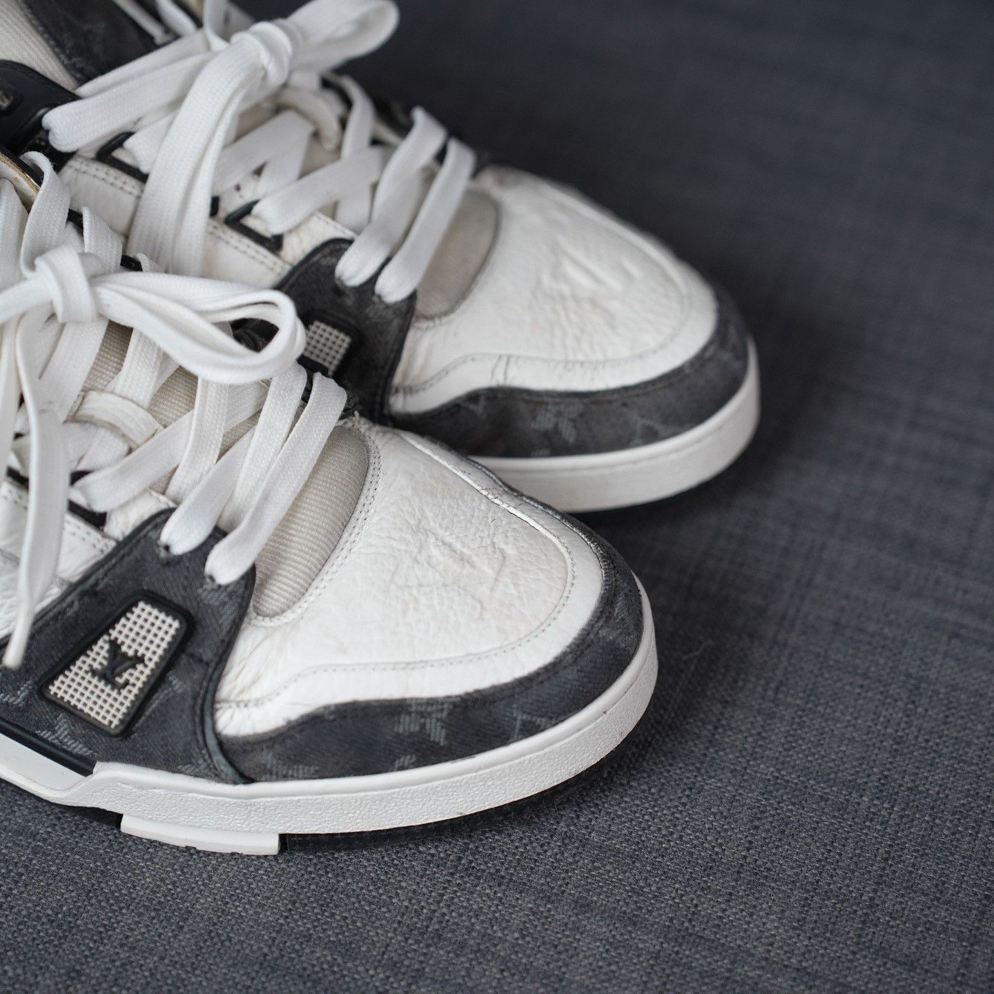 Louis Vuitton Louis Vuitton Training Denim Black Lowtop Sneakers 10 Men Size US 10 / EU 43 - 7 Thumbnail