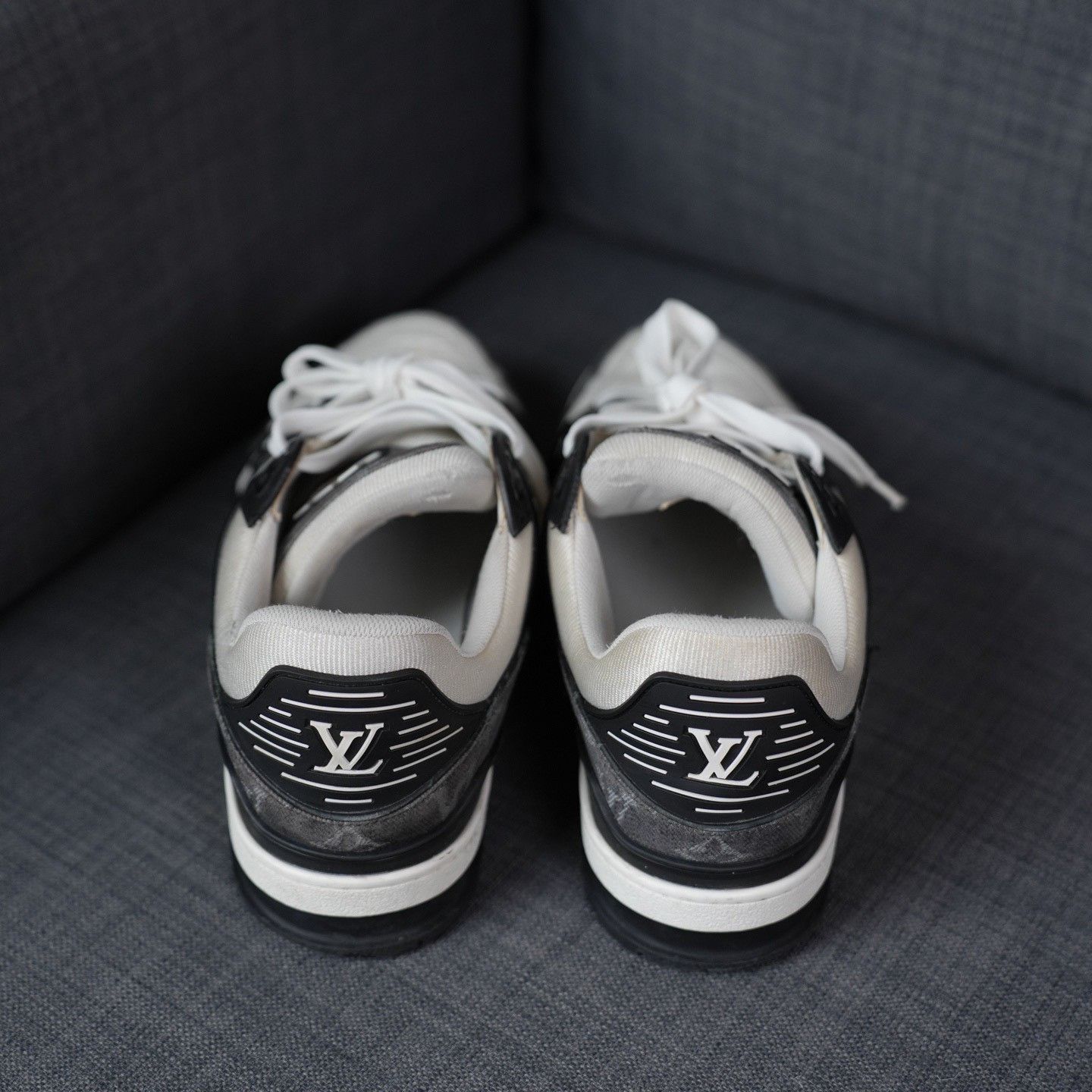 Louis Vuitton Louis Vuitton Training Denim Black Lowtop Sneakers 10 Men Size US 10 / EU 43 - 6 Thumbnail
