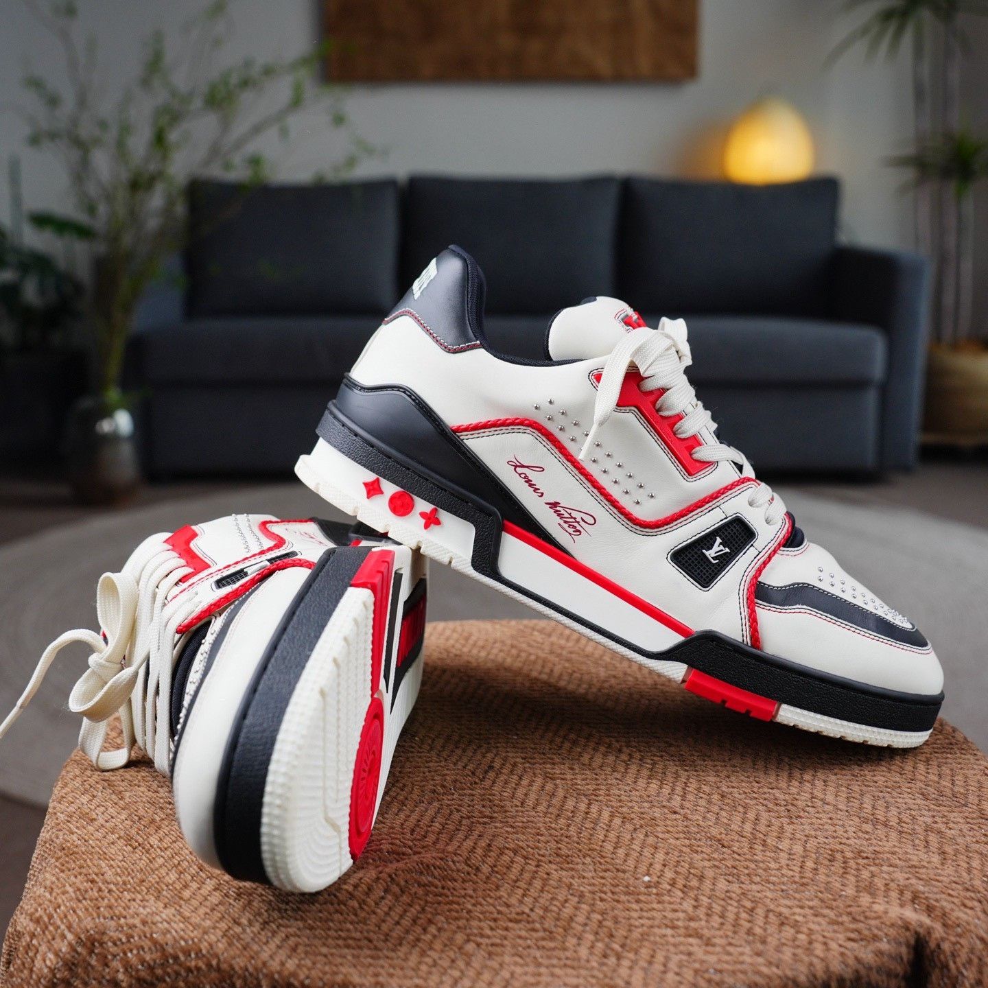 Louis Vuitton Louis Vuitton Training Red Lowtop Sneakers 10 Men Size US 10 / EU 43 - 6 Thumbnail