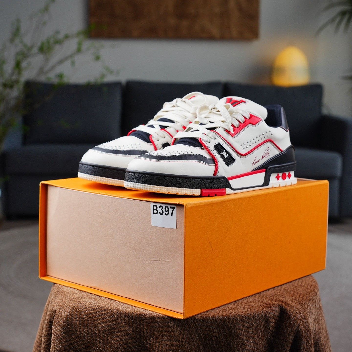 Louis Vuitton Louis Vuitton Training Red Lowtop Sneakers 10 Men Size US 10 / EU 43 - 9 Thumbnail