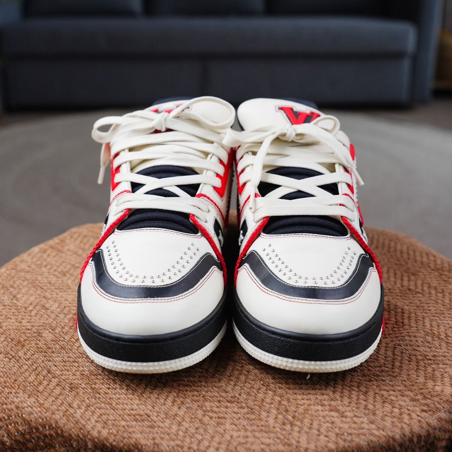 Louis Vuitton Louis Vuitton Training Red Lowtop Sneakers 10 Men Size US 10 / EU 43 - 2 Thumbnail