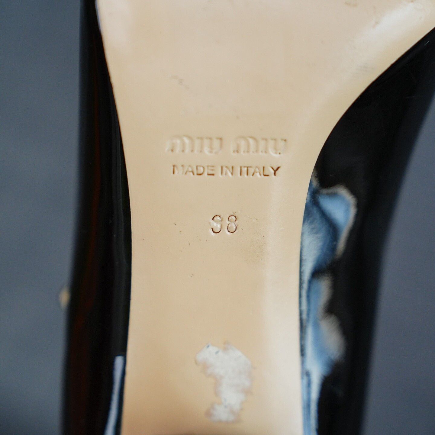 Miu Miu Miu Miu Patent Black Lowtop Sneakers us_8 Women Size US 8 / IT 38 - 8 Thumbnail