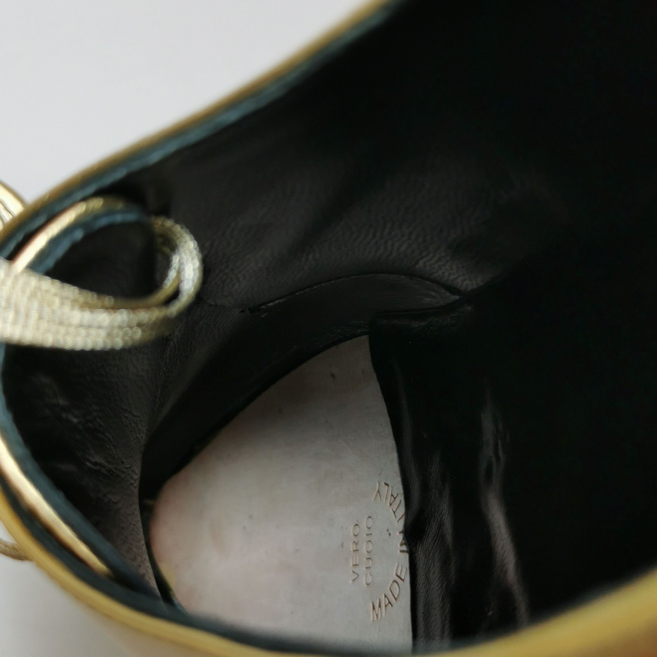 Saint Laurent Paris Saint Laurent Metallic Gold Platform Derbies EU 39.5 Size US 6 / EU 39 - 14 Thumbnail